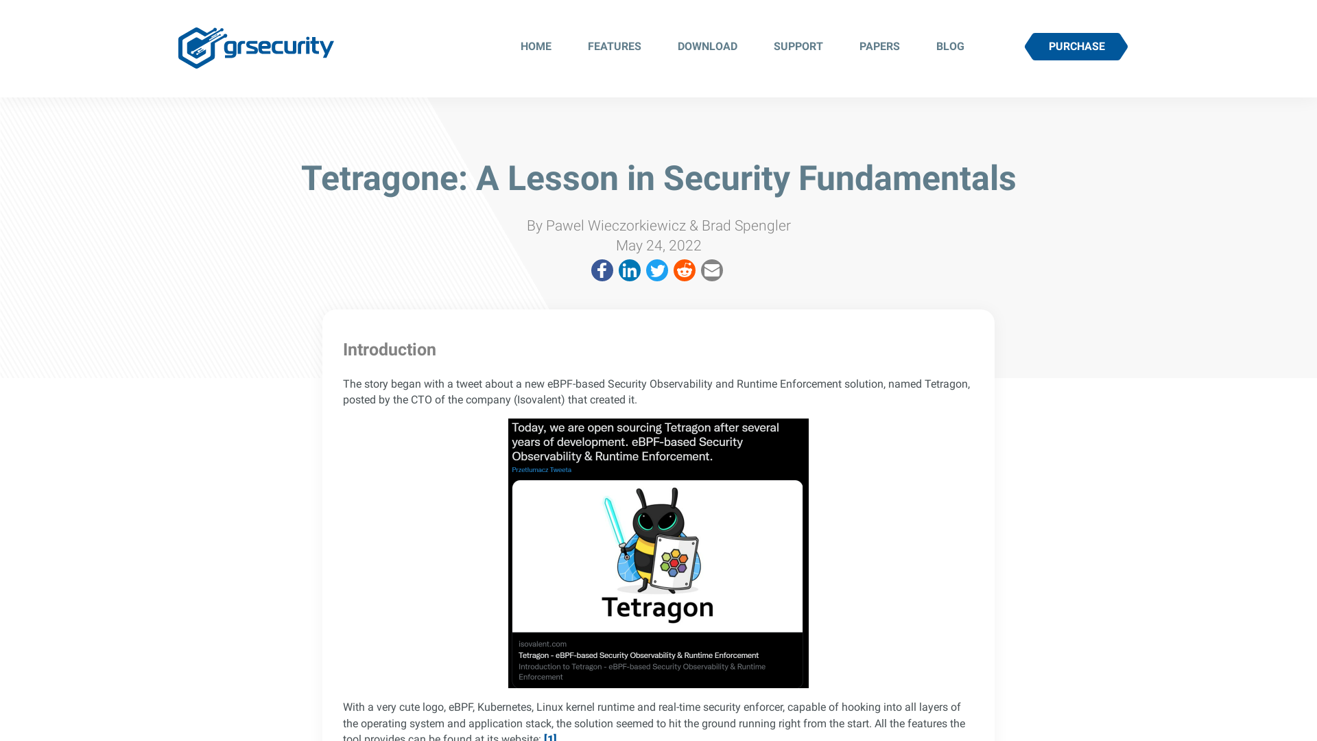 grsecurity - Tetragone: A Lesson in Security Fundamentals
