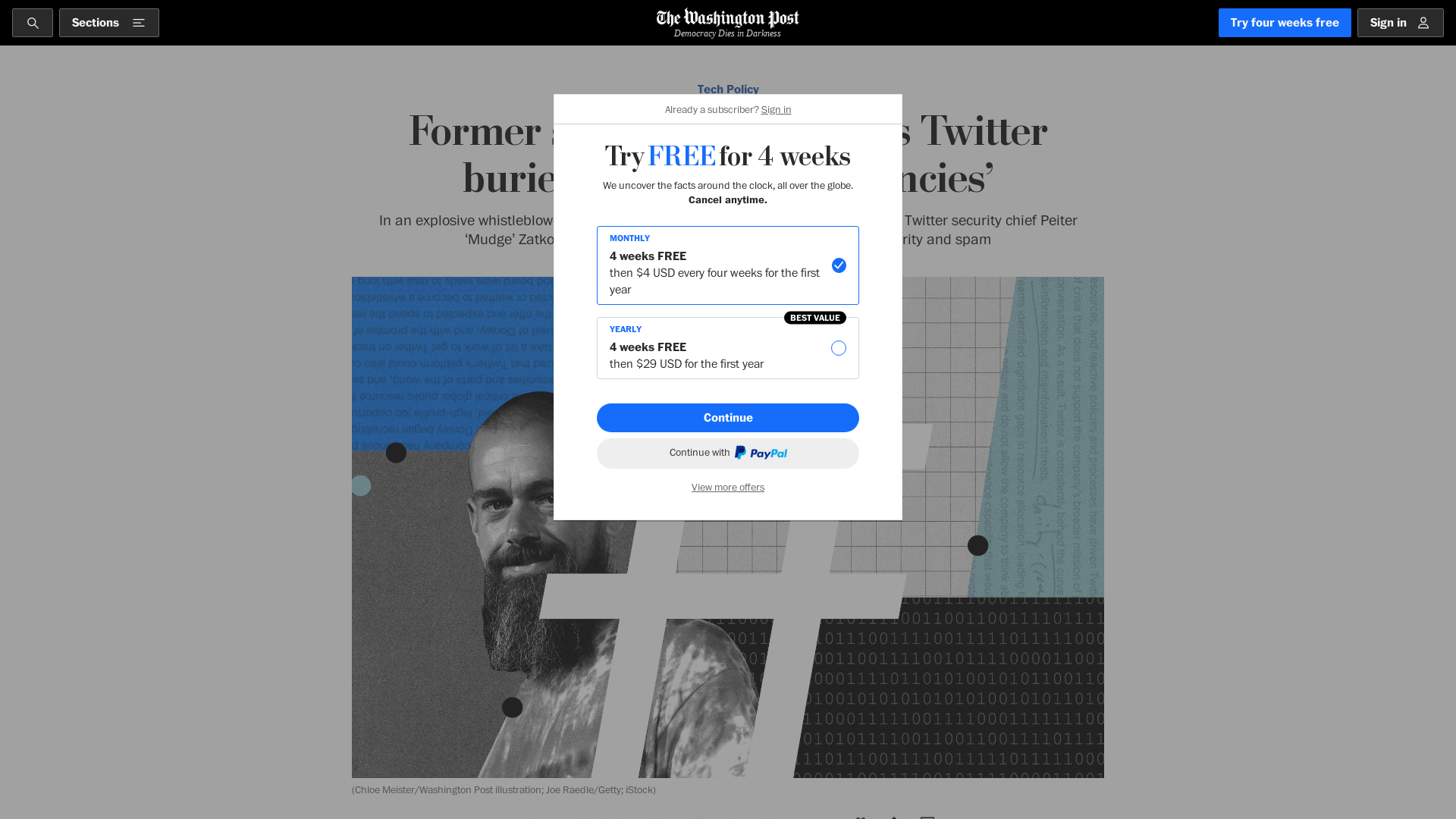 Whistleblower: Twitter misled investors, FTC and underplayed spam issues - Washington Post