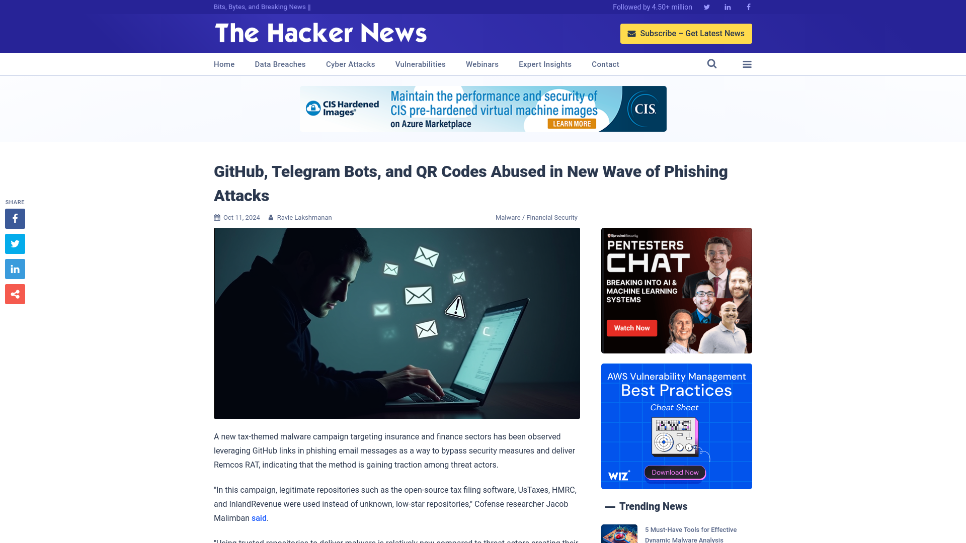 GitHub, Telegram Bots, and QR Codes Abused in New Wave of Phishing Attacks