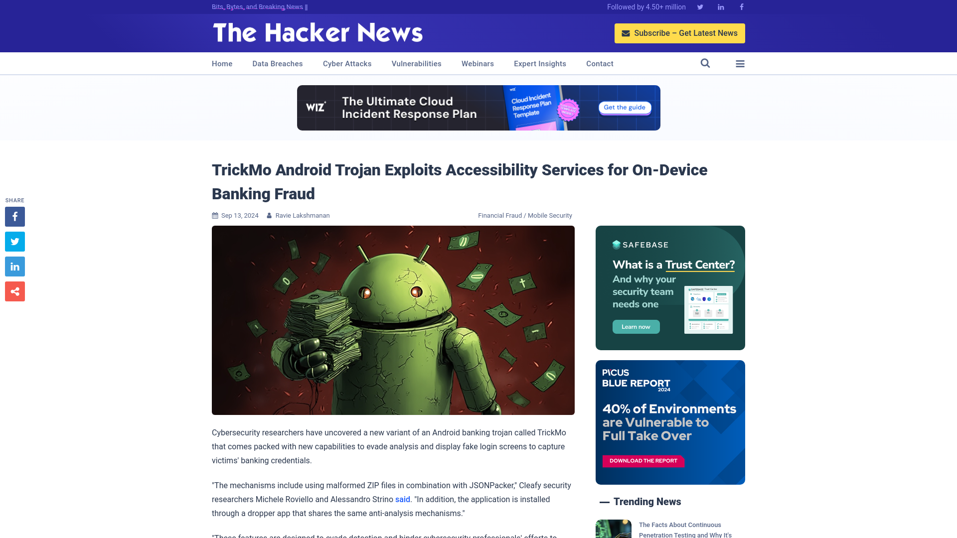 TrickMo Android Trojan Exploits Accessibility Services for On-Device Banking Fraud