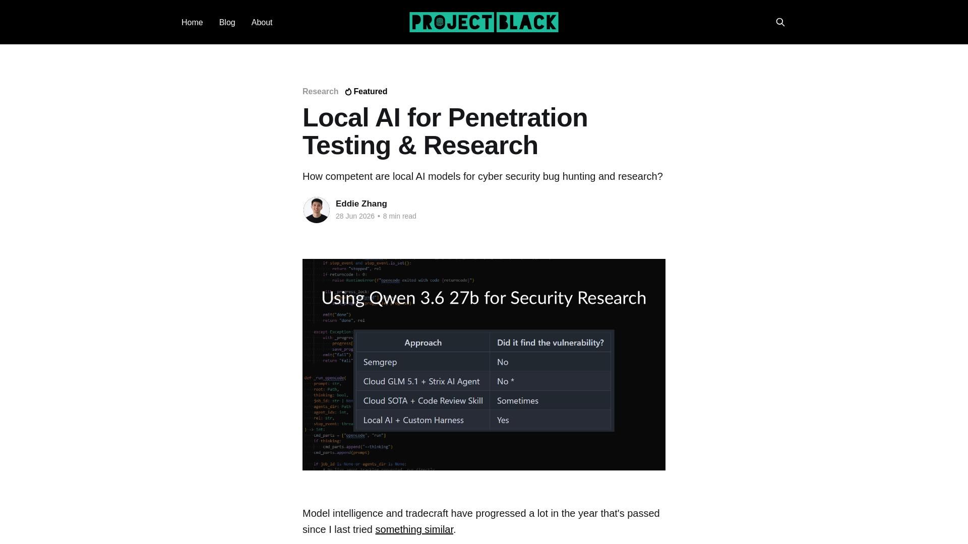 Local AI for Penetration Testing & Research