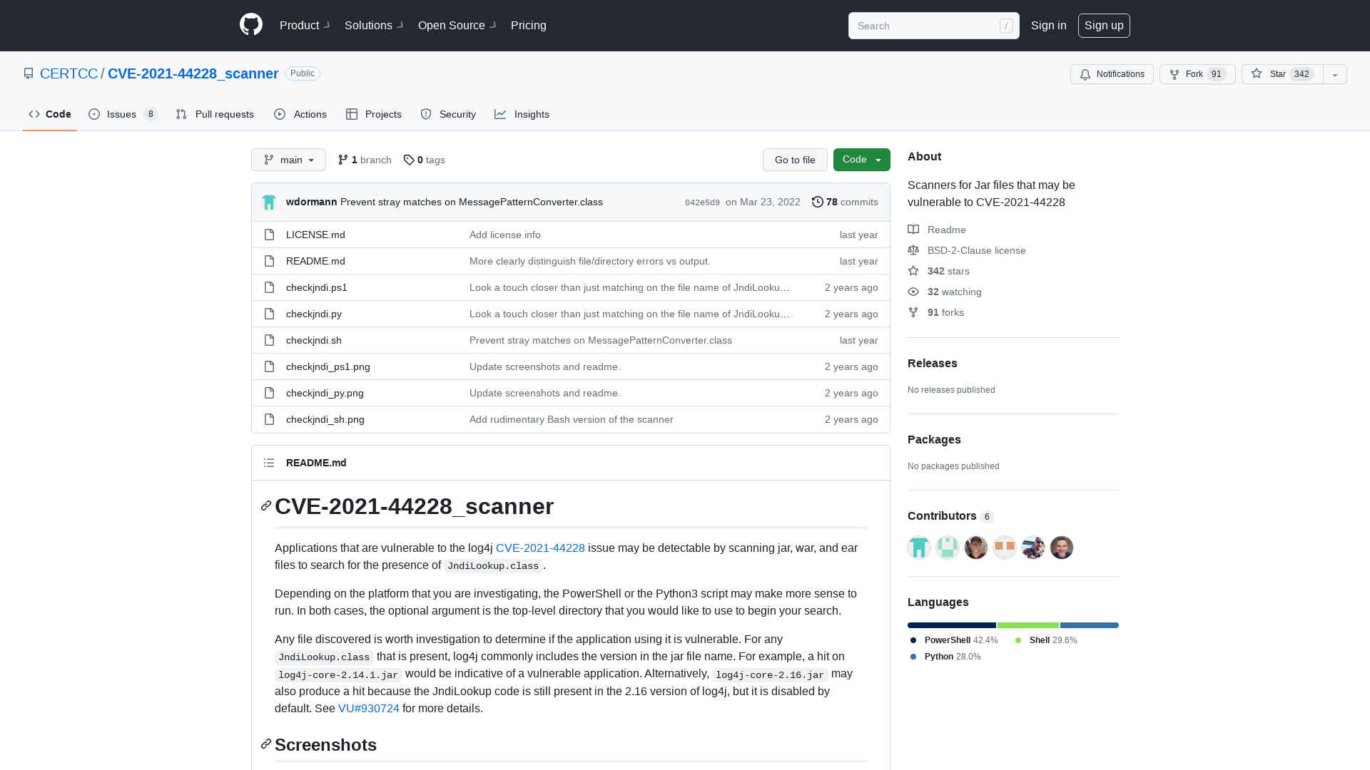 GitHub - CERTCC/CVE-2021-44228_scanner: Scanners for Jar files that may be vulnerable to CVE-2021-44228