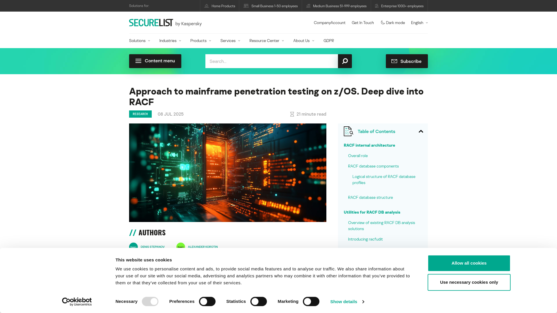 Deconstructing RACF in z/OS and uncovering security issues | Securelist