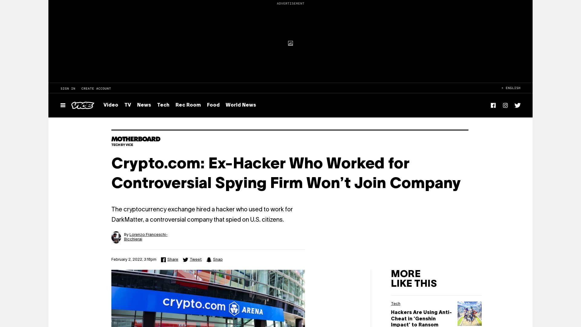 Crypto.com: Ex-Hacker Who Worked for Controversial Spying Firm Won’t Join Company
