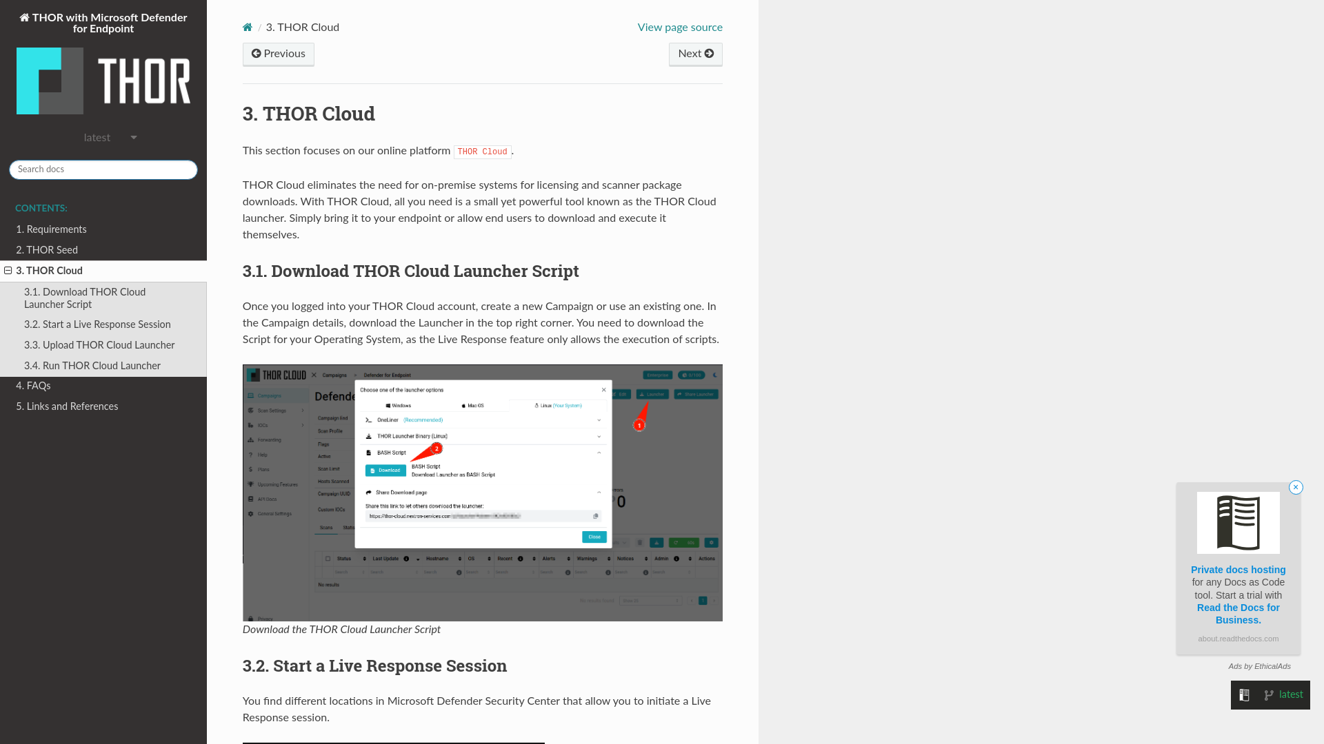 3. THOR Cloud — THOR with Microsoft Defender for Endpoint documentation