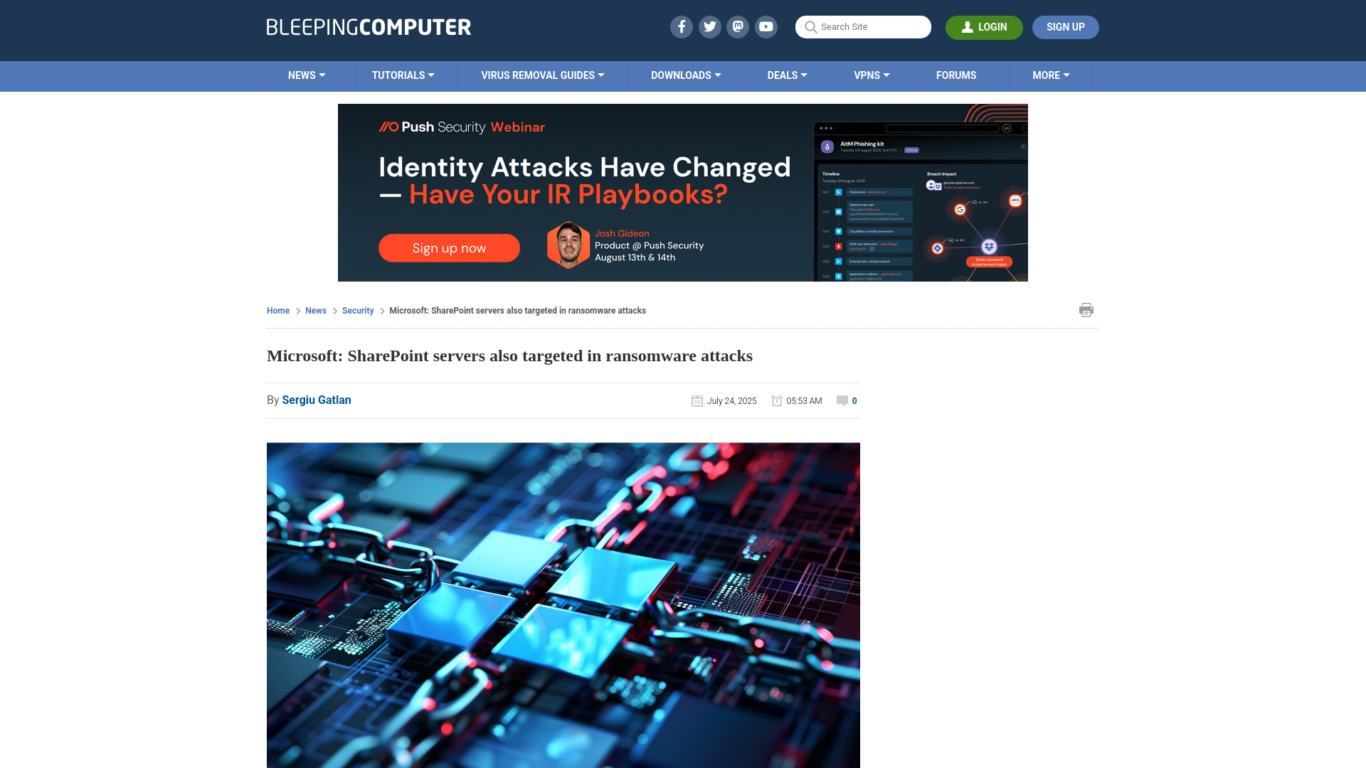 Microsoft: SharePoint servers also targeted in ransomware attacks