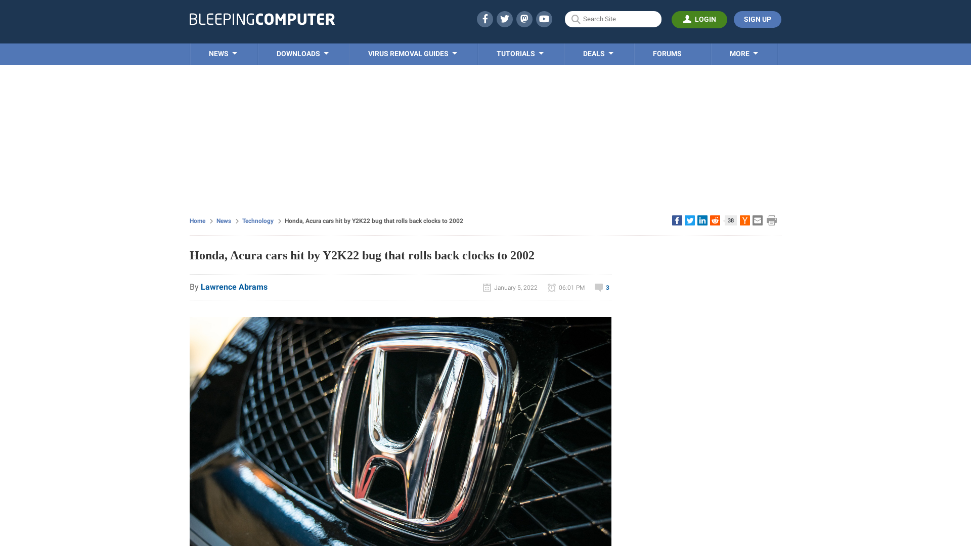 Honda, Acura cars hit by Y2K22 bug that rolls back clocks to 2002