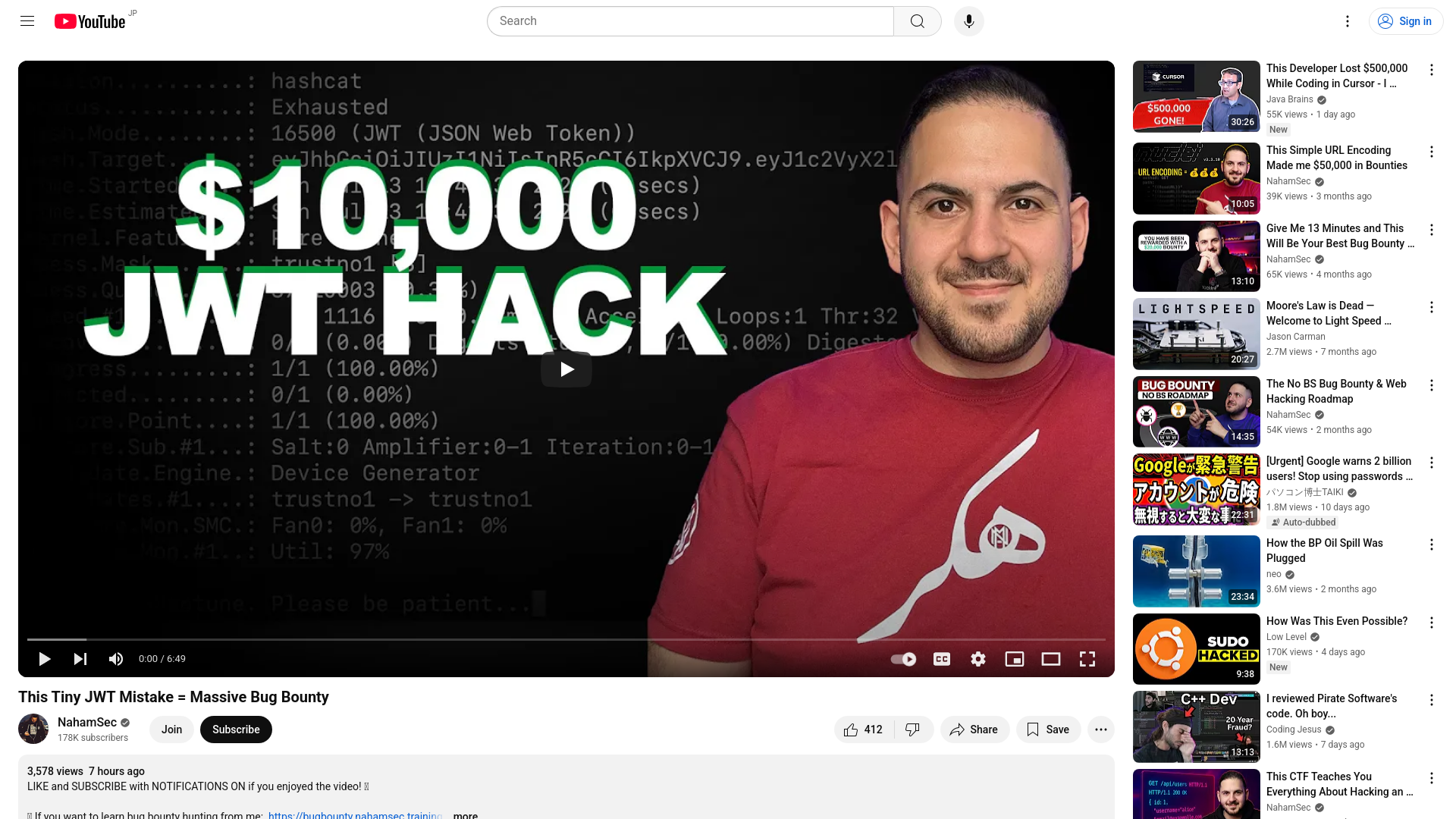This Tiny JWT Mistake = Massive Bug Bounty - YouTube