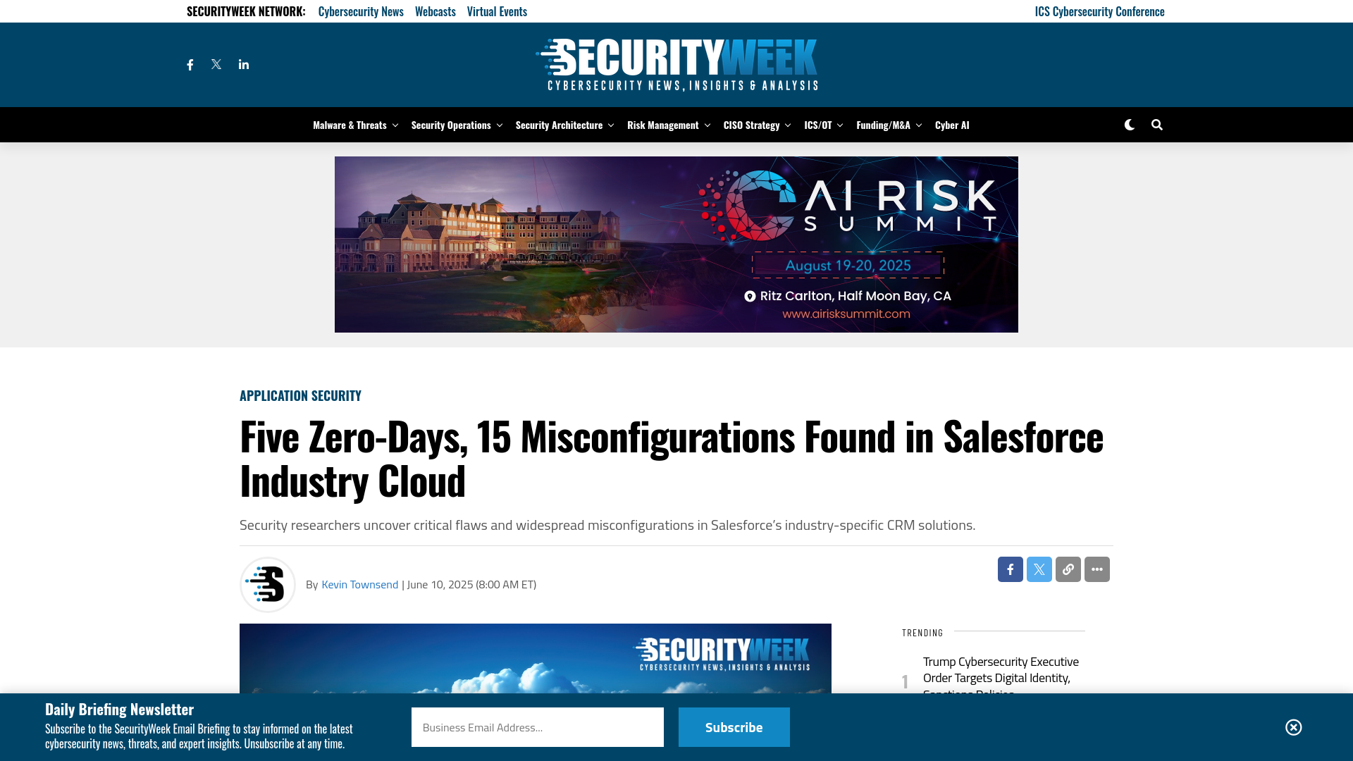 Five Zero-Days, 15 Misconfigurations Found in Salesforce Industry Cloud - SecurityWeek