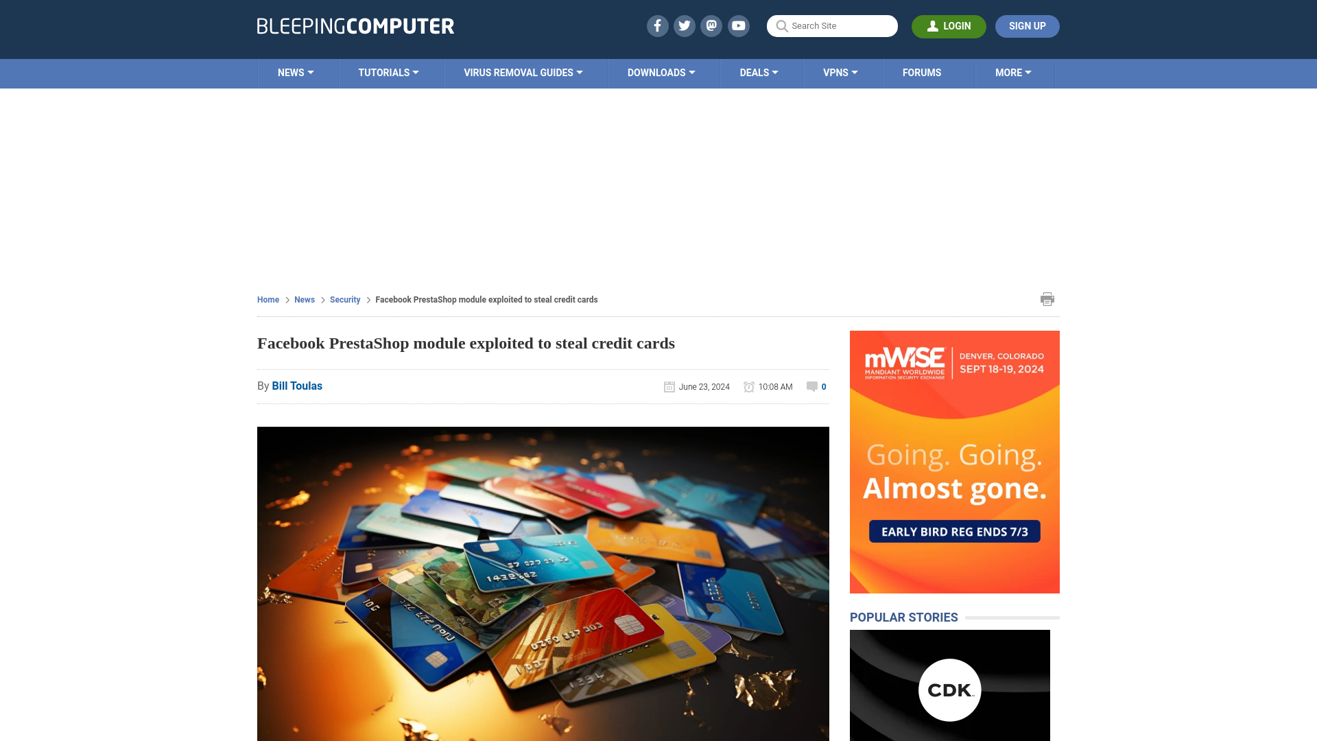 Facebook PrestaShop module exploited to steal credit cards