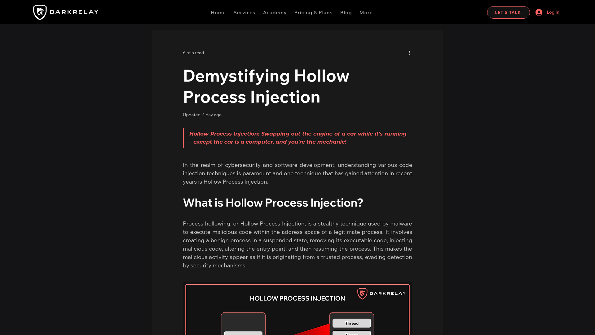 Hollow Process Injection