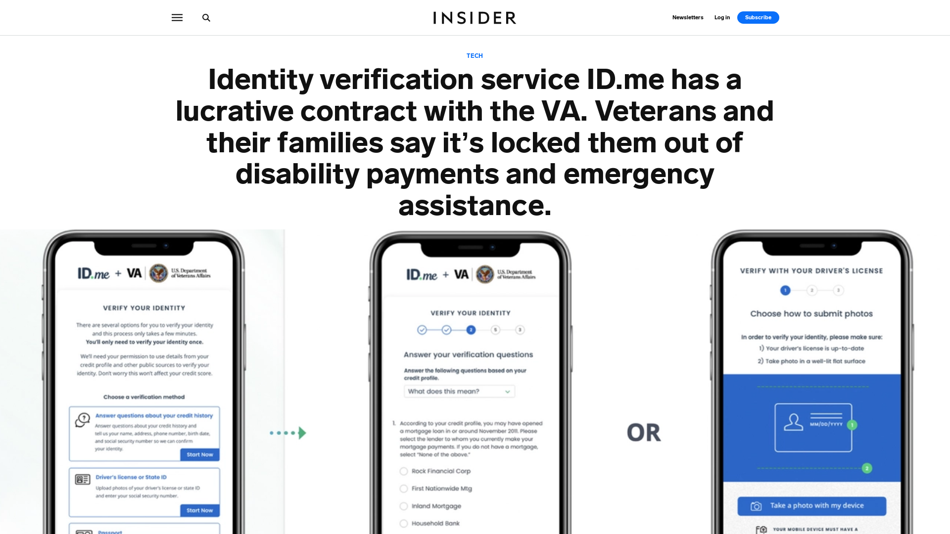 ID.me Locked Veterans and Families Out of VA Benefits, Documents Show
