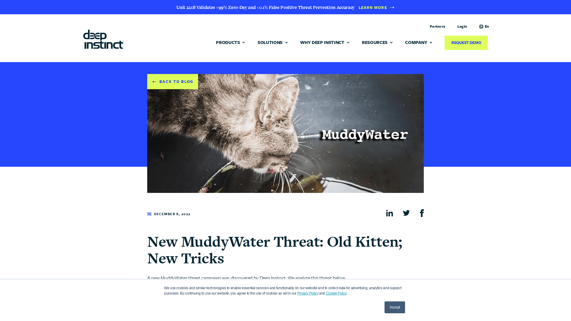 New MuddyWater Threat: Old Kitten; New Tricks | Deep Instinct