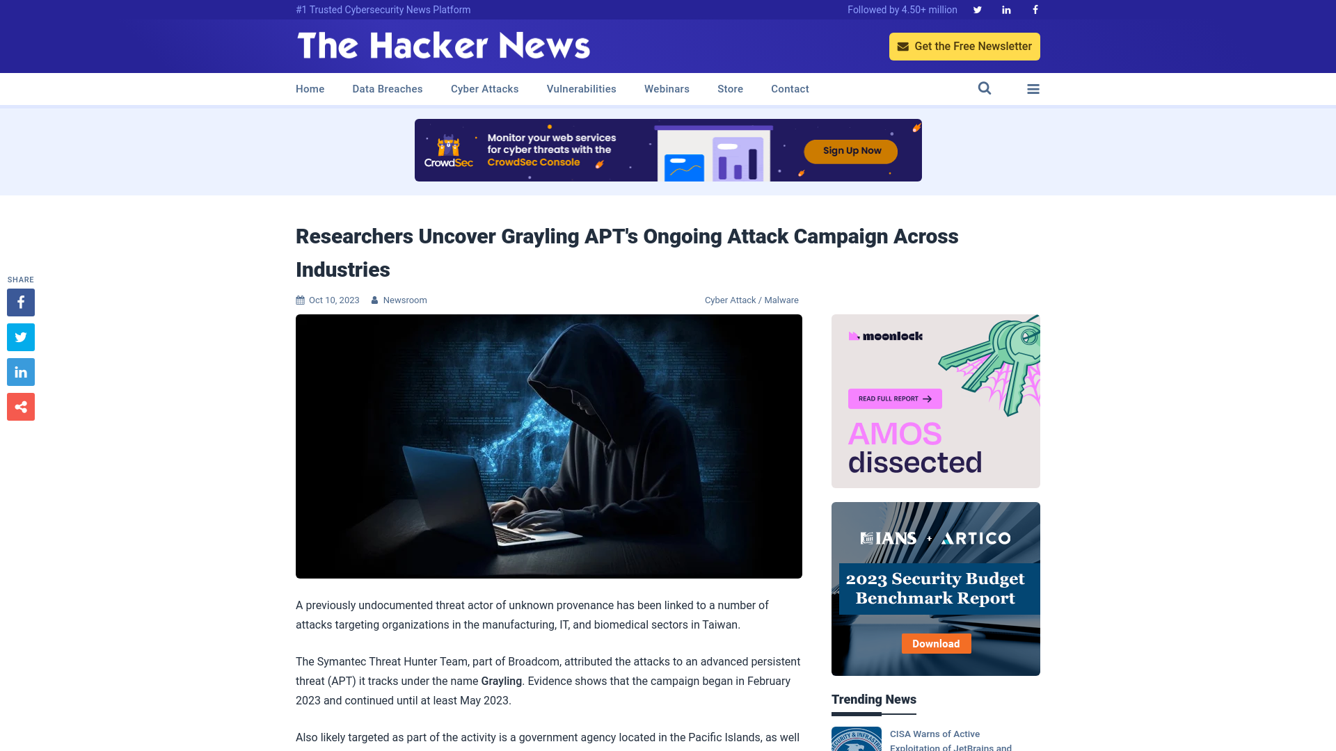 Researchers Uncover Grayling APT's Ongoing Attack Campaign Across Industries