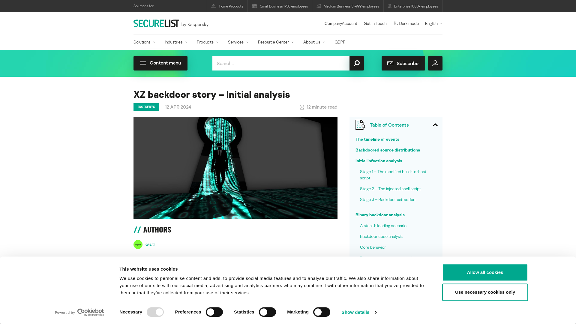 Kaspersky analysis of the backdoor in XZ | Securelist