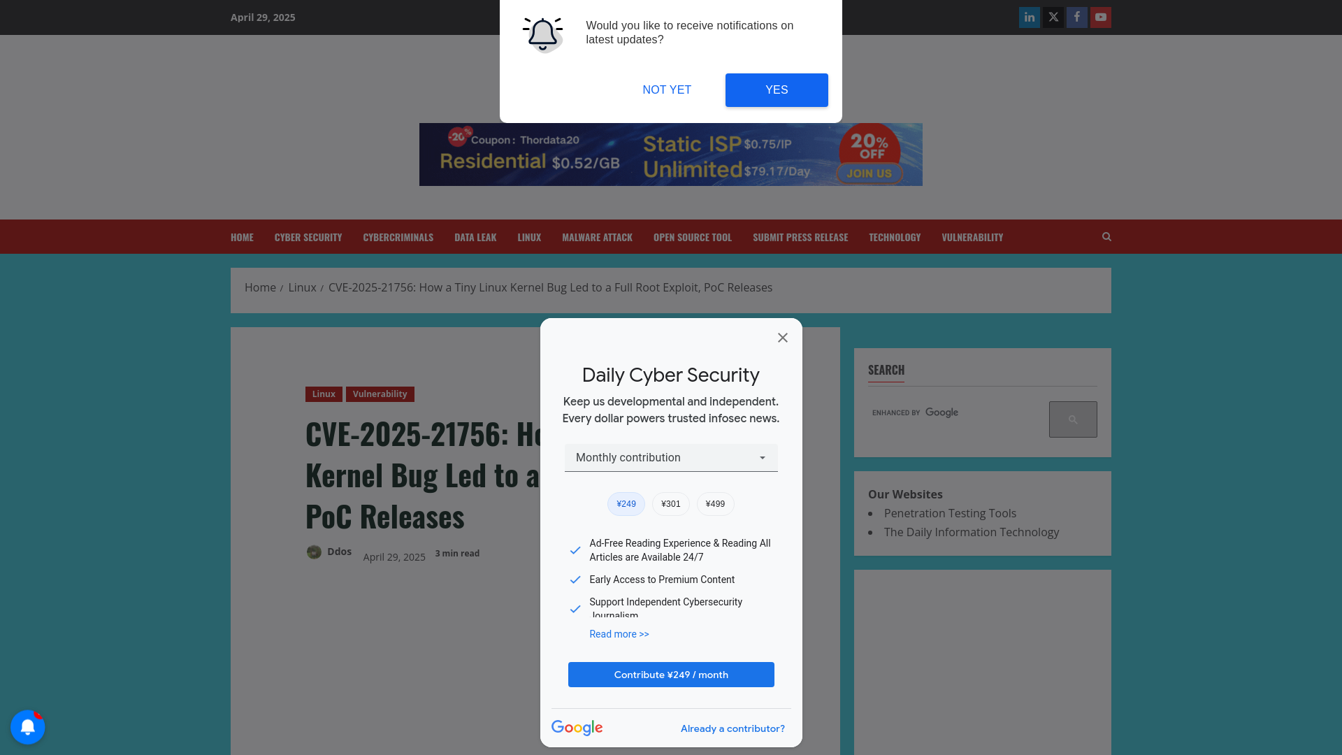 CVE-2025-21756: How a Tiny Linux Kernel Bug Led to a Full Root Exploit, PoC Releases