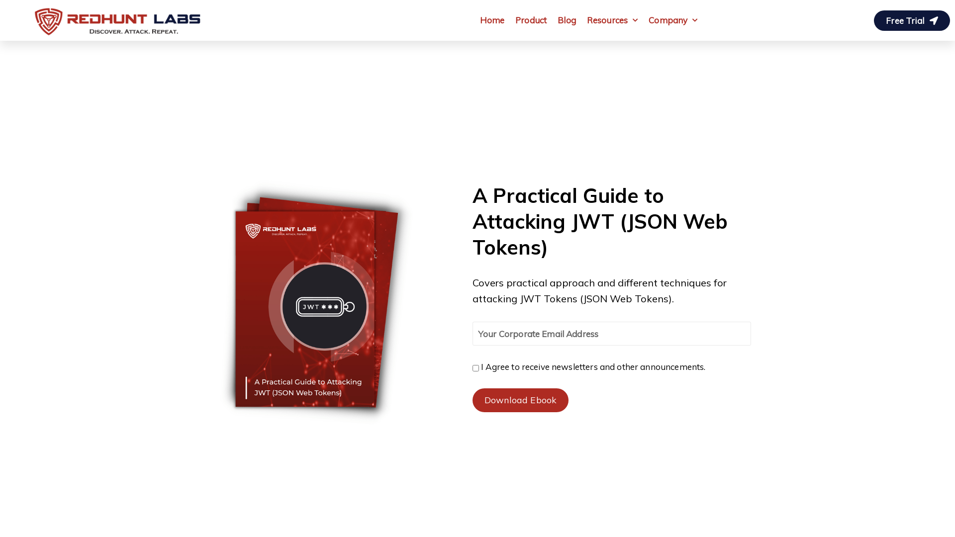 Guide To Attacking JWT (JSON Web Tokens) [Free Download] - RedHunt Labs