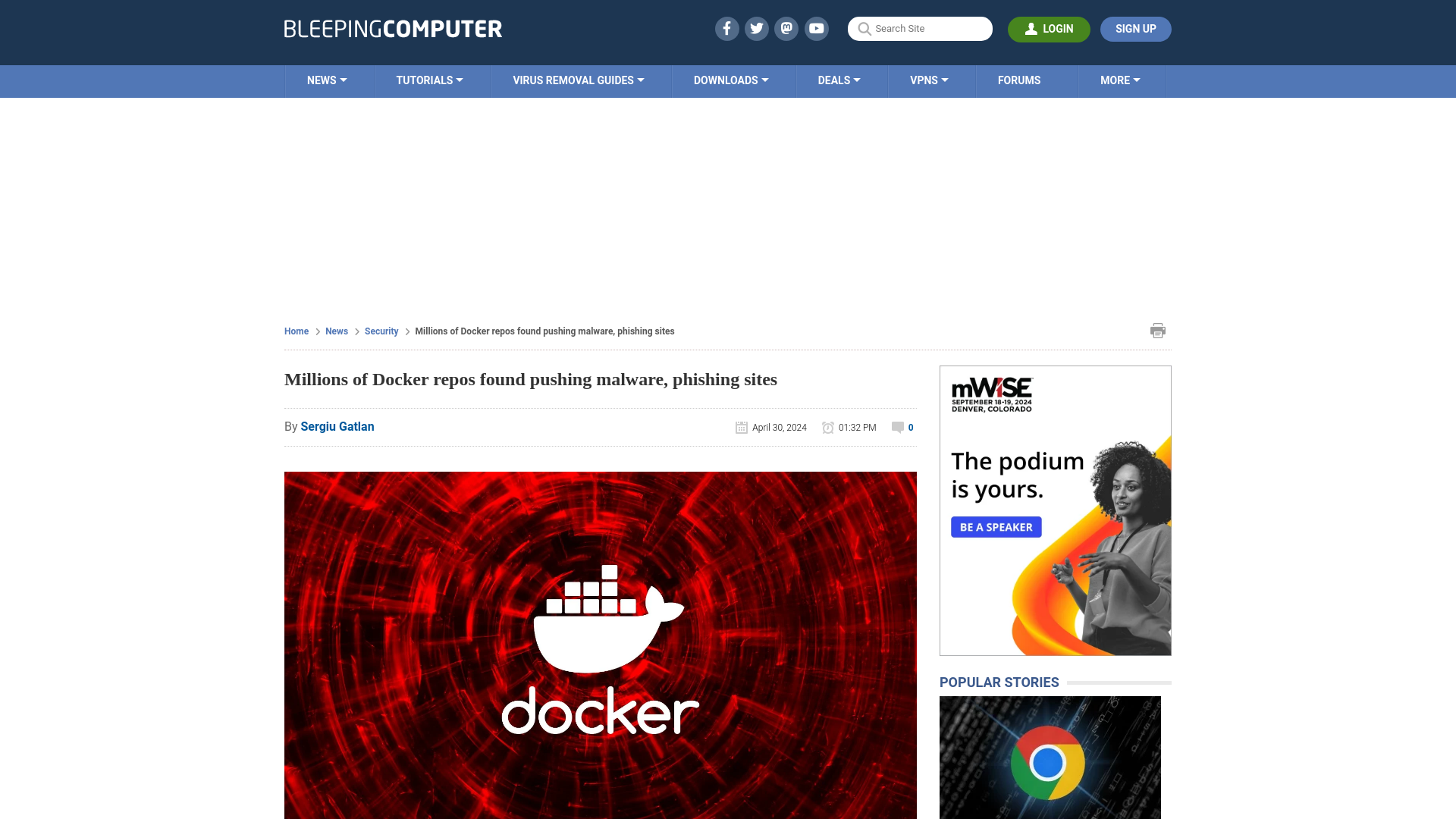 Millions of Docker repos found pushing malware, phishing sites