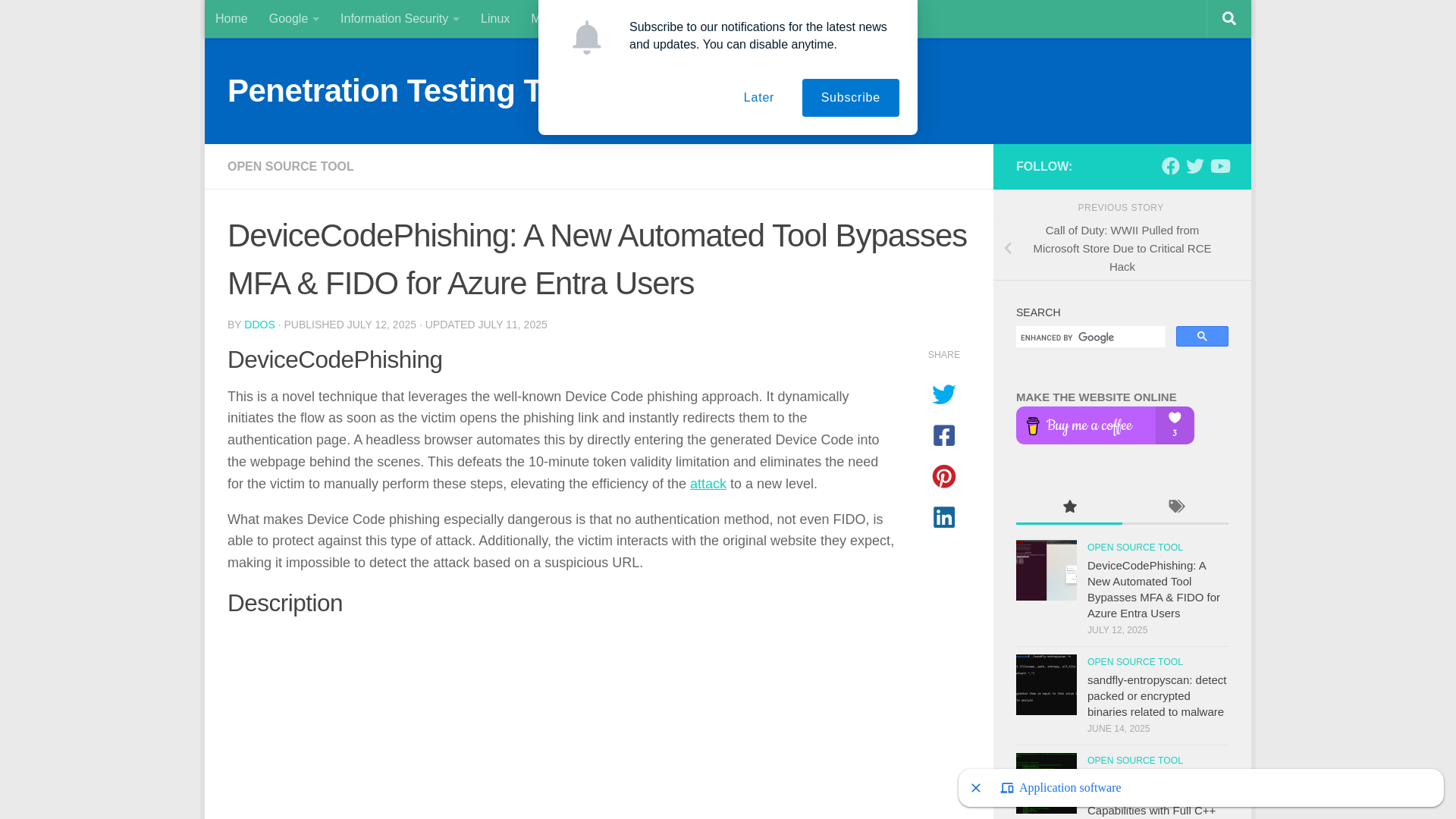 DeviceCodePhishing: A New Automated Tool Bypasses MFA & FIDO for Azure Entra Users