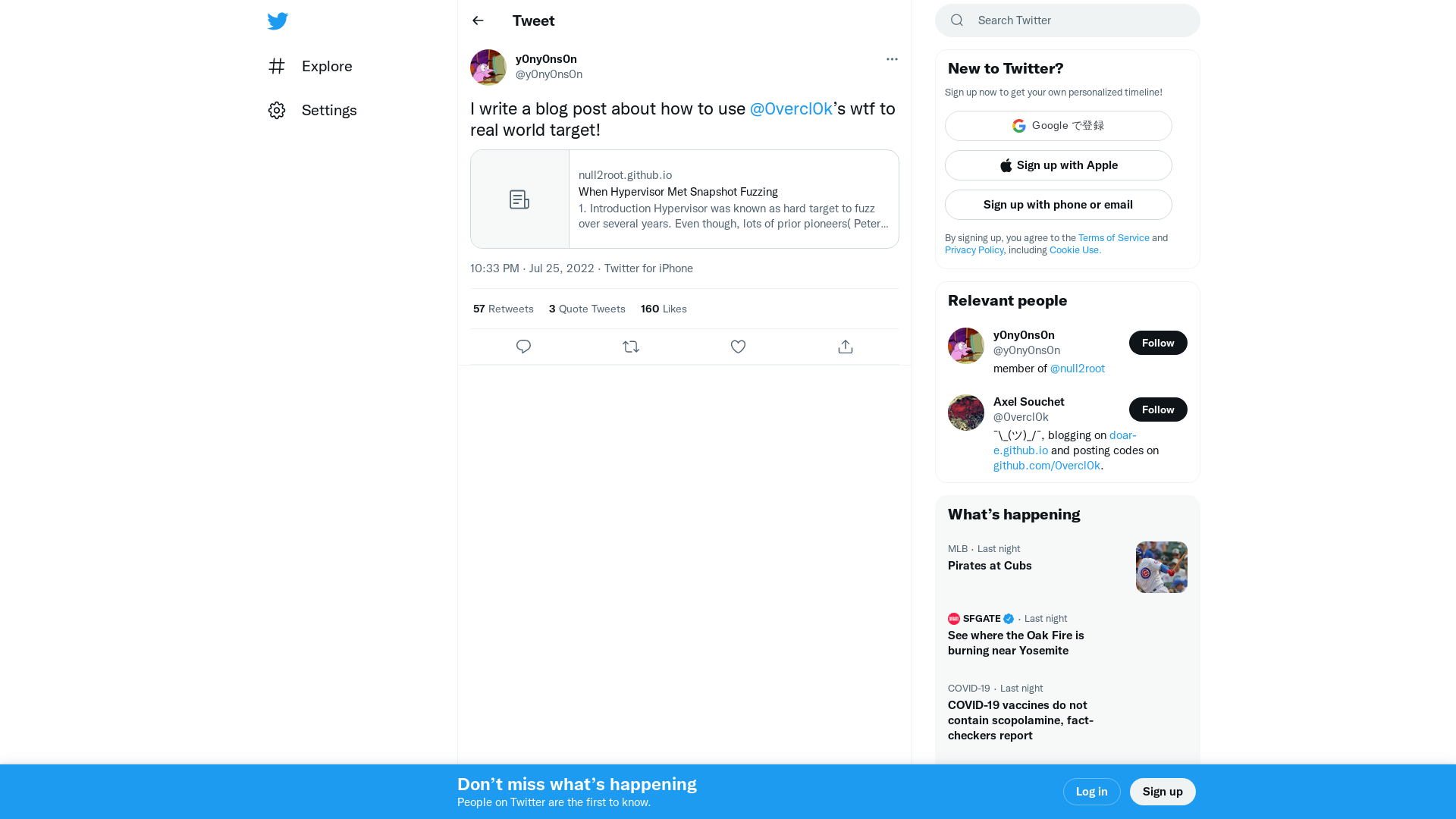 y0ny0ns0n on Twitter: "I write a blog post about how to use @0vercl0k’s wtf to real world target! https://t.co/SqyQQxBmin" / Twitter