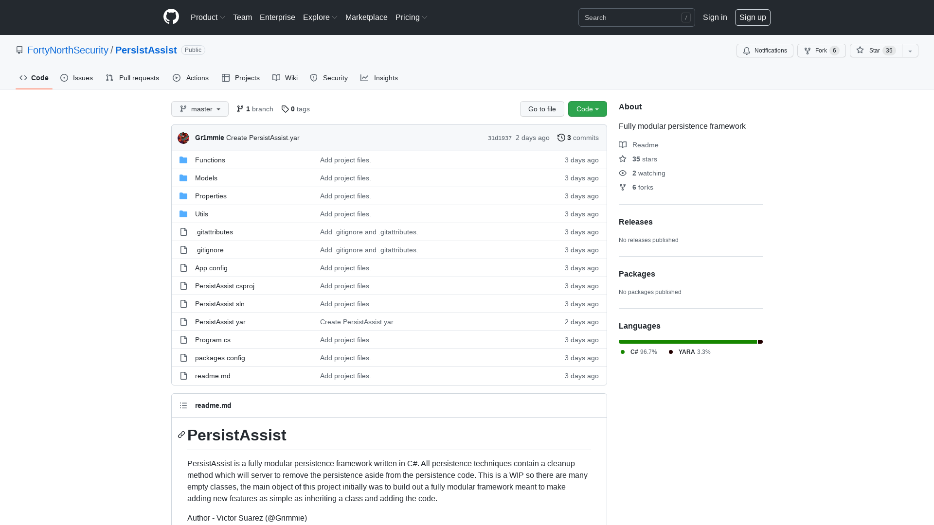 GitHub - FortyNorthSecurity/PersistAssist: Fully modular persistence framework