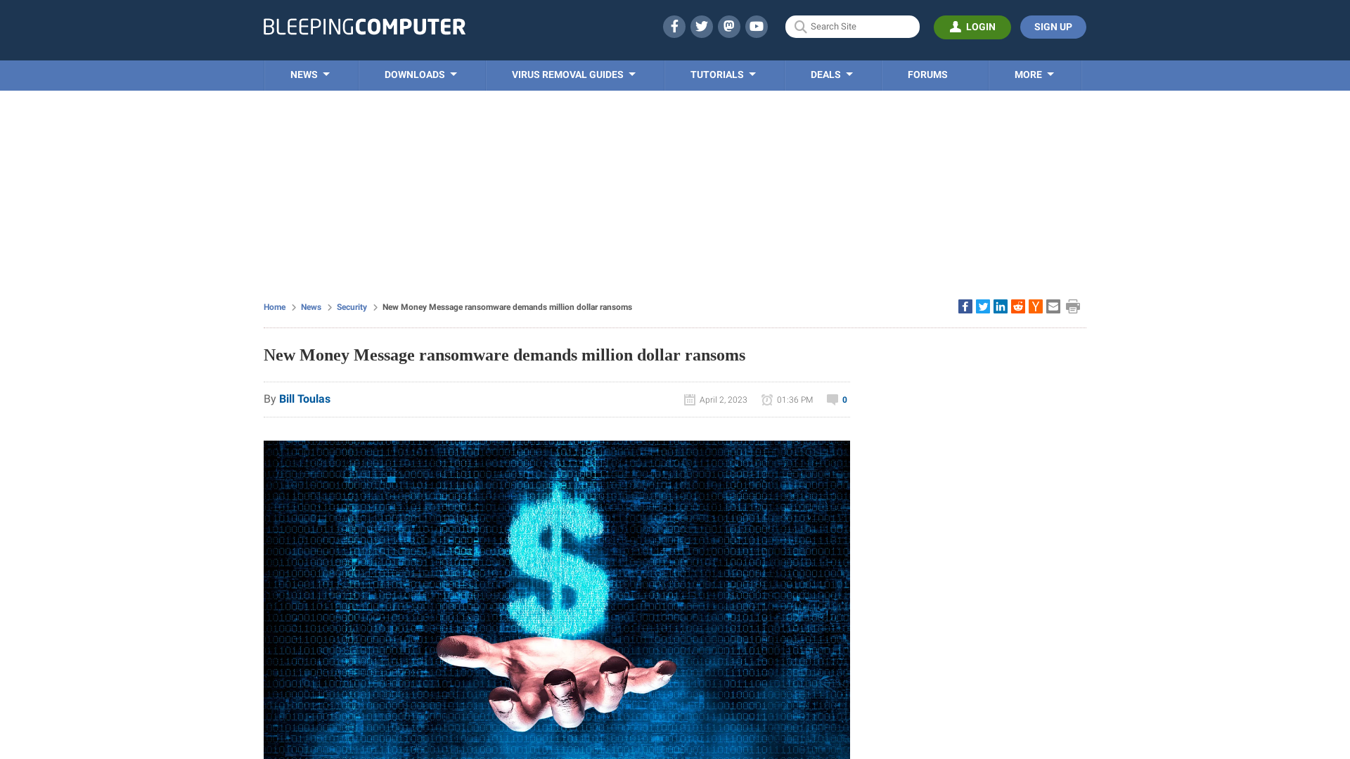 New Money Message ransomware demands million dollar ransoms