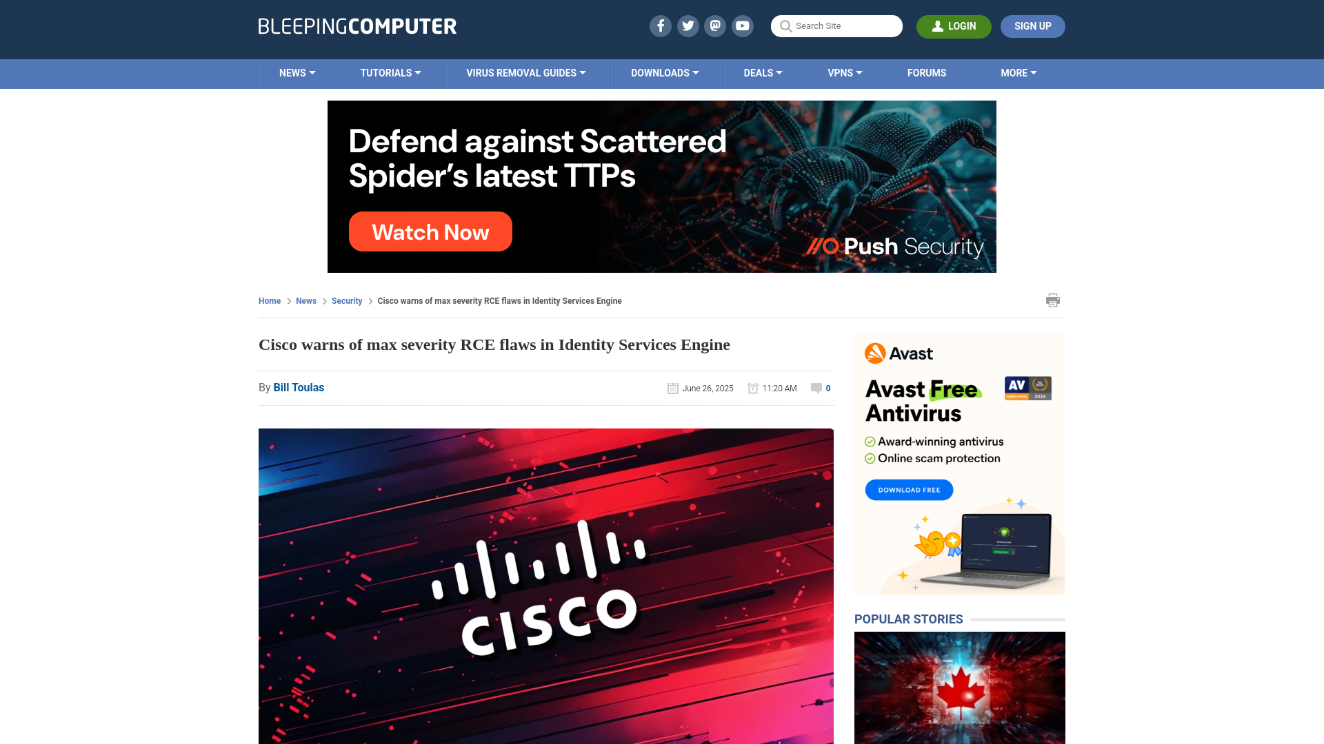 Cisco warns of max severity RCE flaws in Identity Services Engine