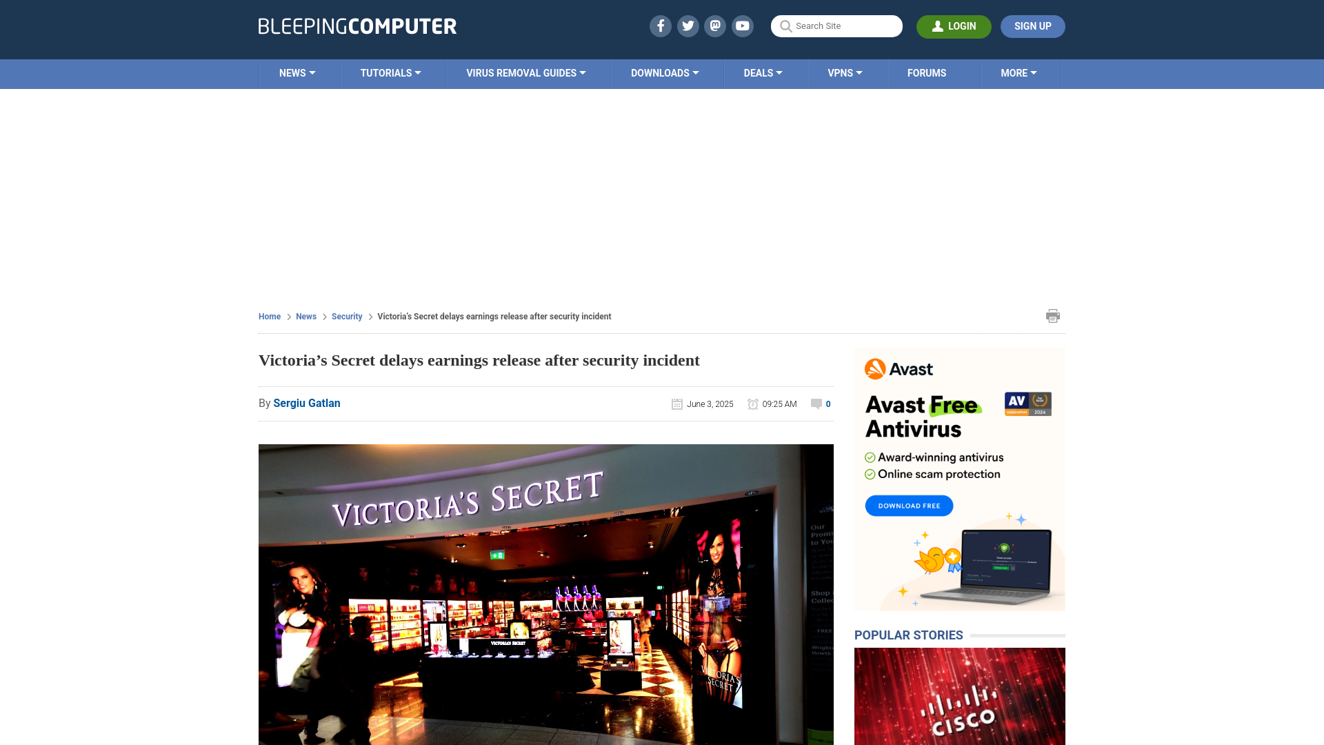 Victoria’s Secret delays earnings release after security incident