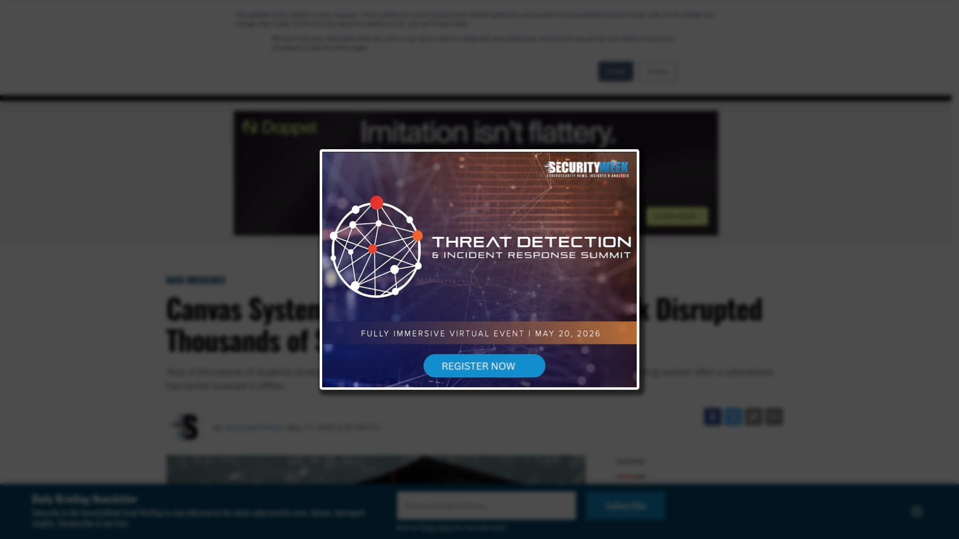 Canvas System Is Online After a Cyberattack Disrupted Thousands of Schools - SecurityWeek