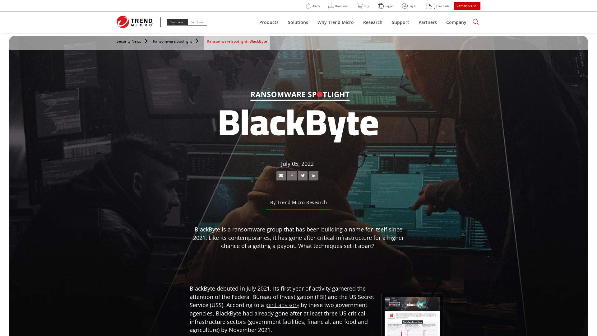 Ransomware Spotlight: BlackByte - Security News