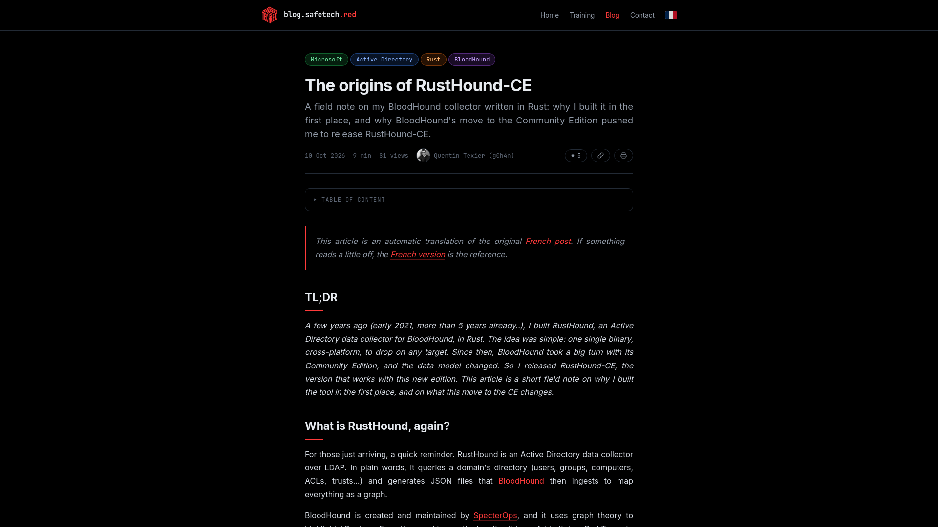The origins of RustHound-CE // SAFETECH.RED - Blog