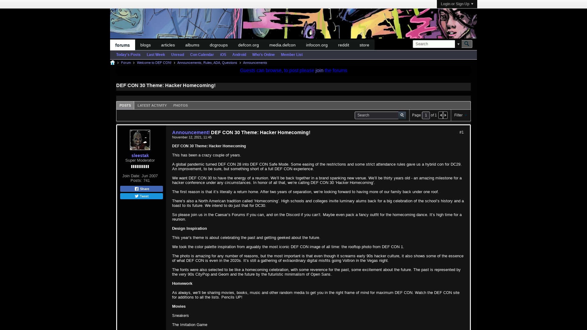 DEF CON 30 Theme: Hacker Homecoming! - DEF CON Forums