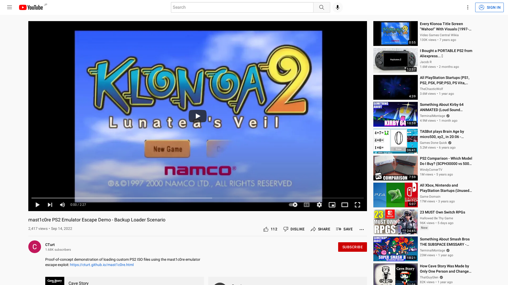 mast1c0re PS2 Emulator Escape Demo - Backup Loader Scenario - YouTube