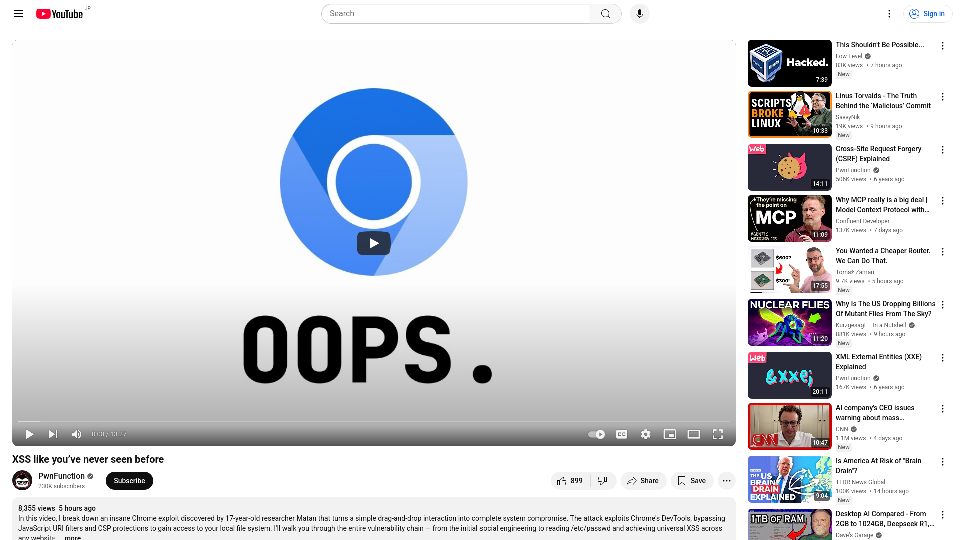 XSS like you’ve never seen before - YouTube