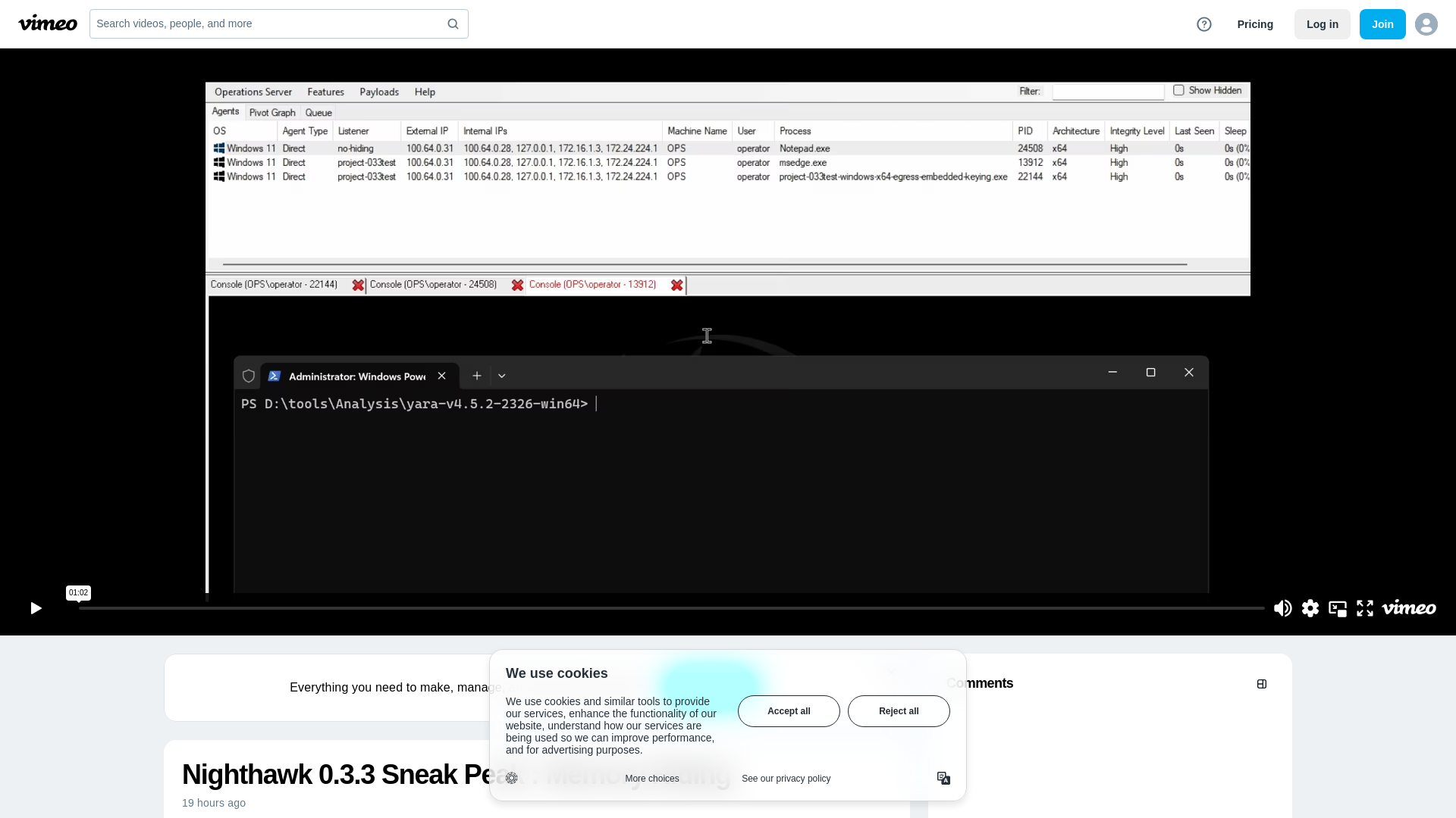 Nighthawk 0.3.3 Sneak Peak : Memory Hiding on Vimeo