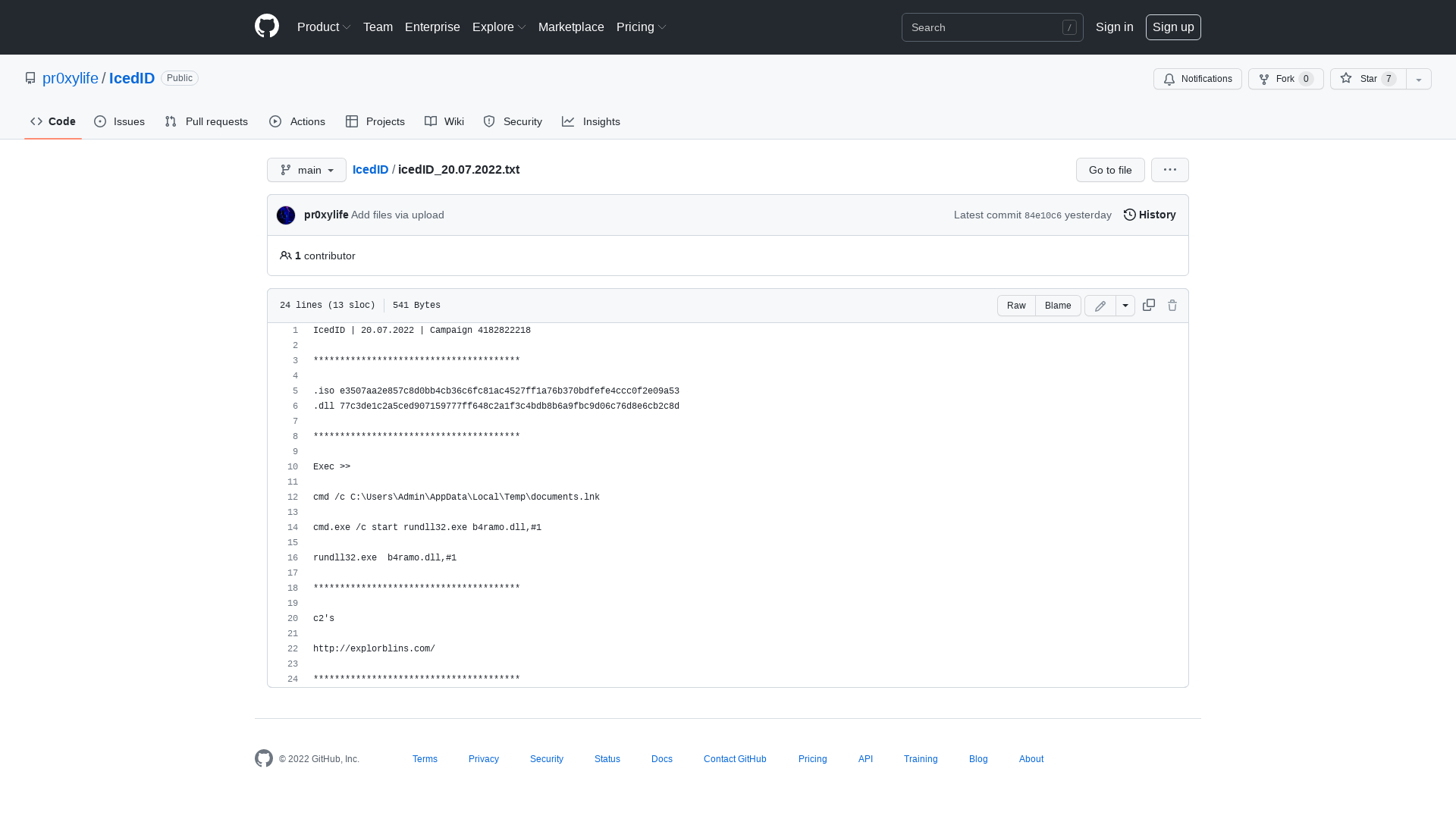 IcedID/icedID_20.07.2022.txt at main · pr0xylife/IcedID · GitHub