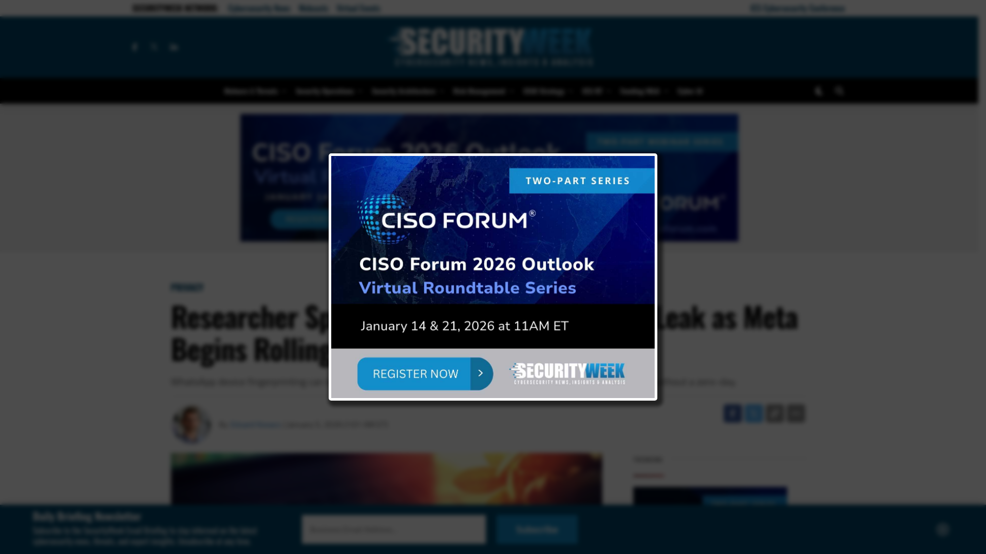 Researcher Spotlights WhatsApp Metadata Leak as Meta Begins Rolling Out Fixes - SecurityWeek
