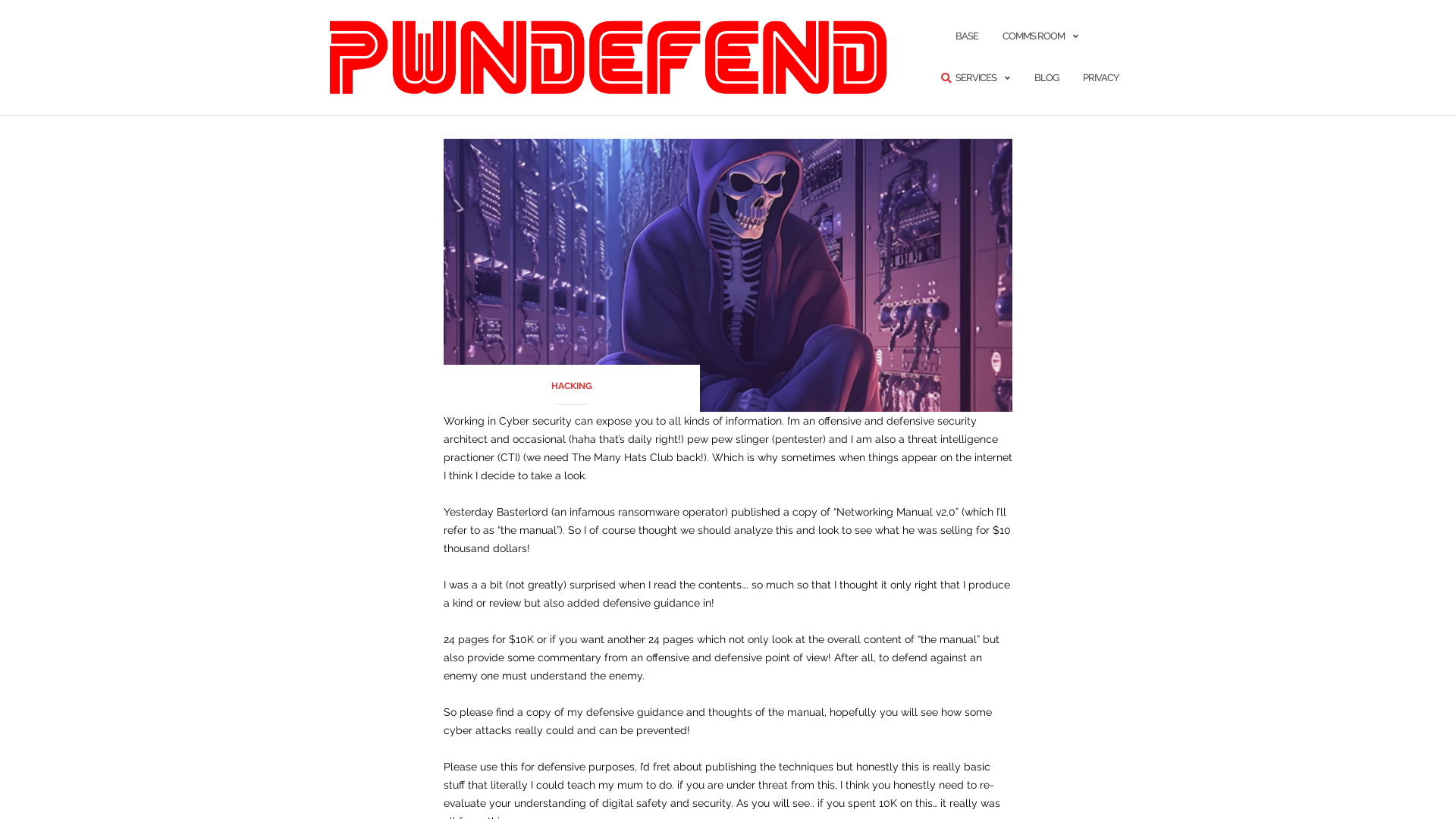 The Manual Version 2.0 – PwnDefend