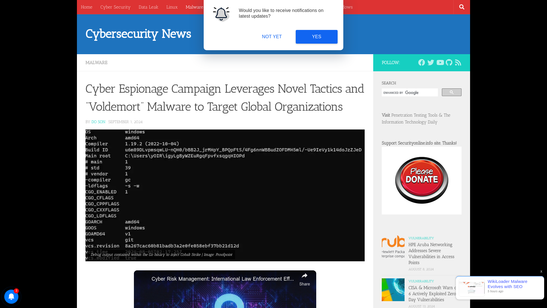 Cyber Espionage Campaign Leverages Novel Tactics and “Voldemort” Malware to Target Global Organizations