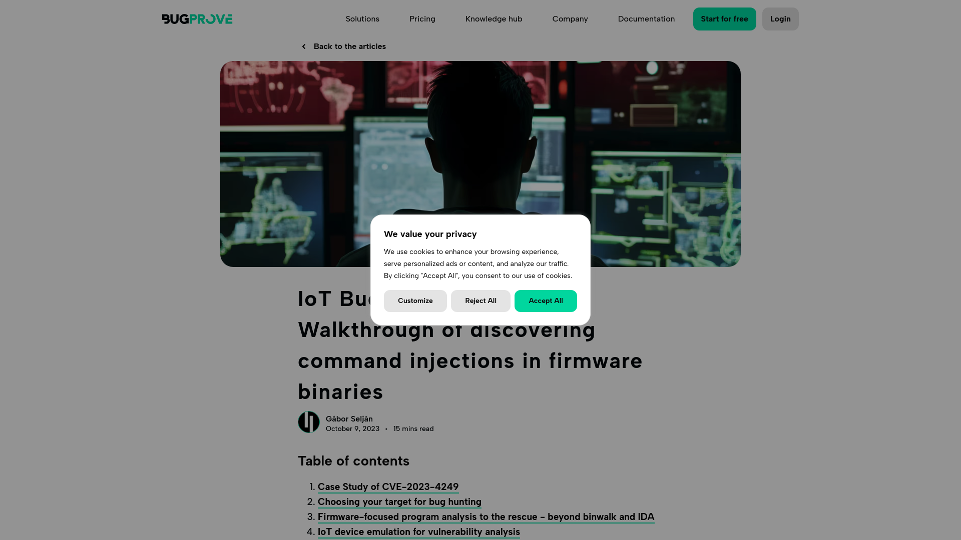 IoT Bug Hunting - Part 2 - Walkthrough of discovering command injections in firmware binaries