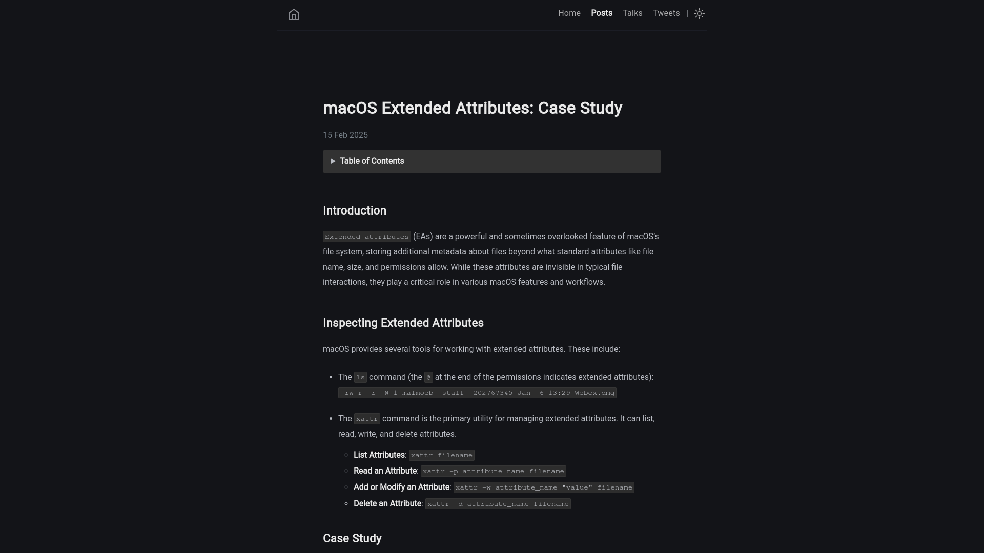 macOS Extended Attributes: Case Study | dfir.ch