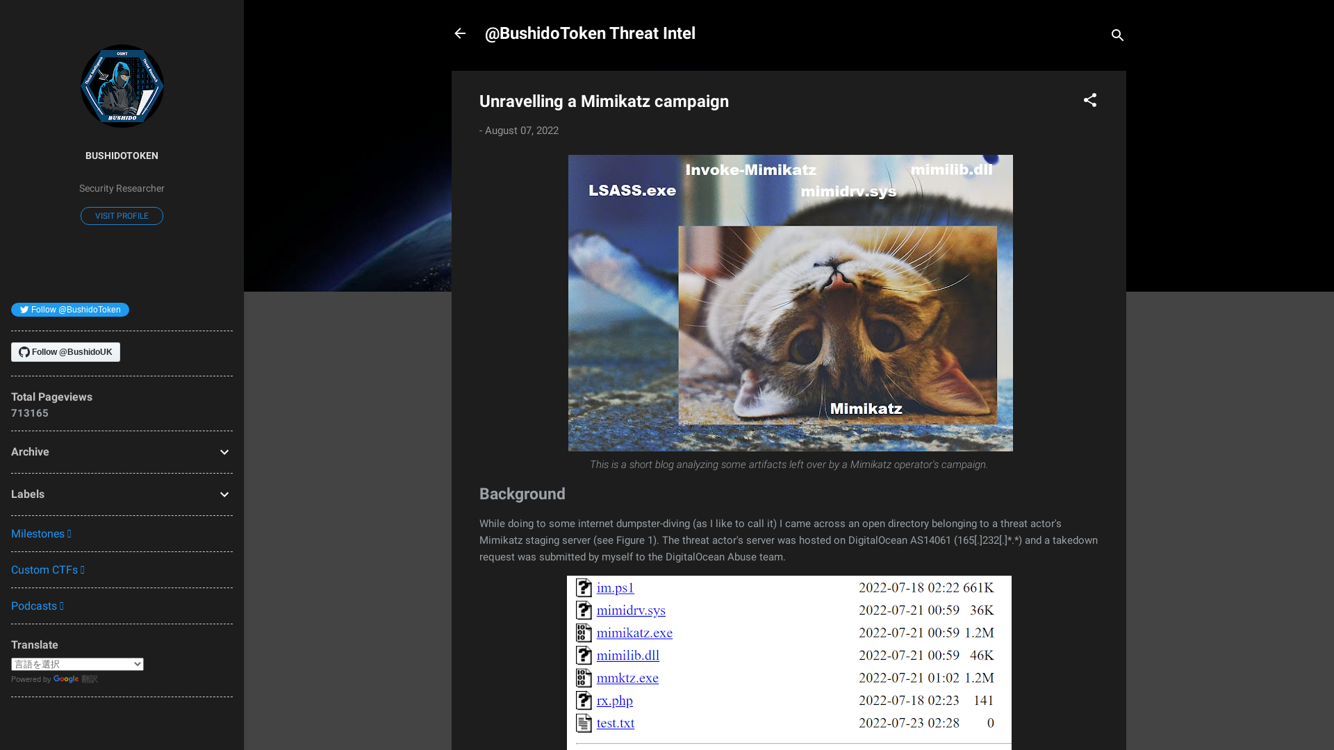 Unravelling a Mimikatz campaign