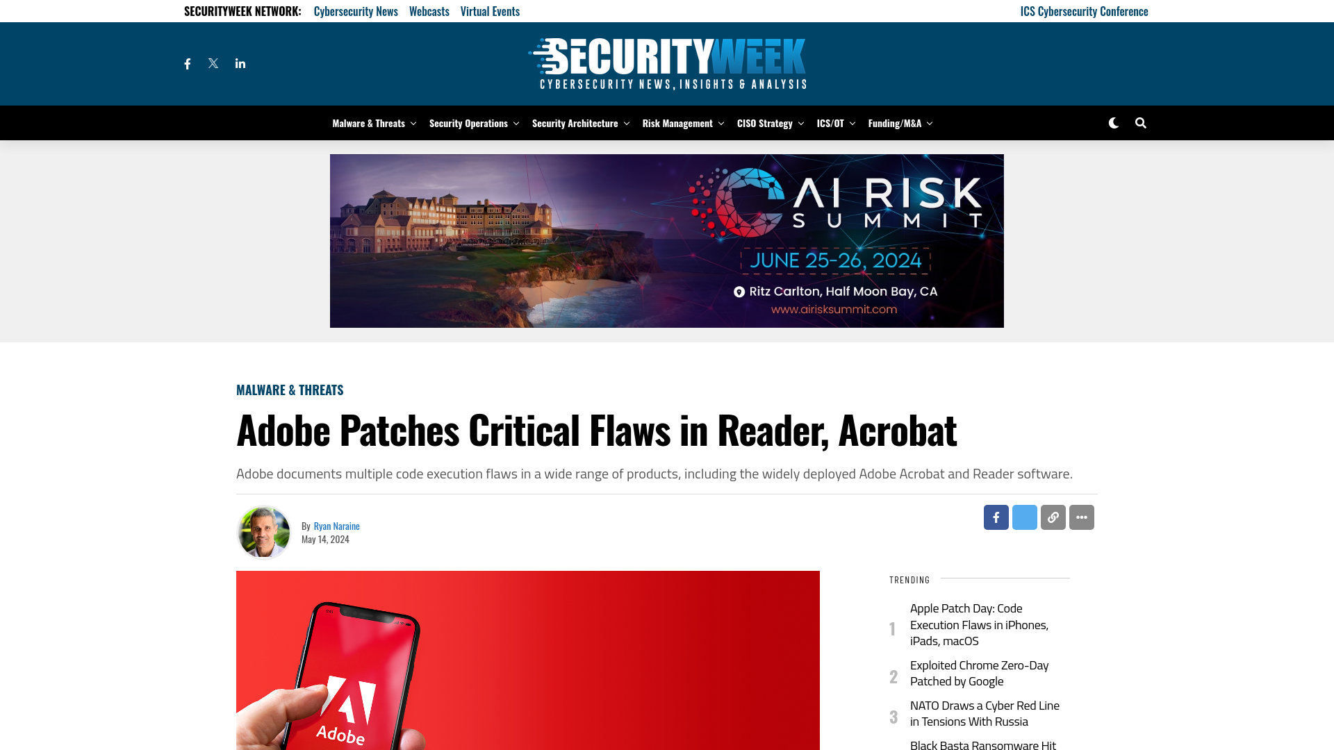 Adobe Patches Critical Flaws in Reader, Acrobat - SecurityWeek