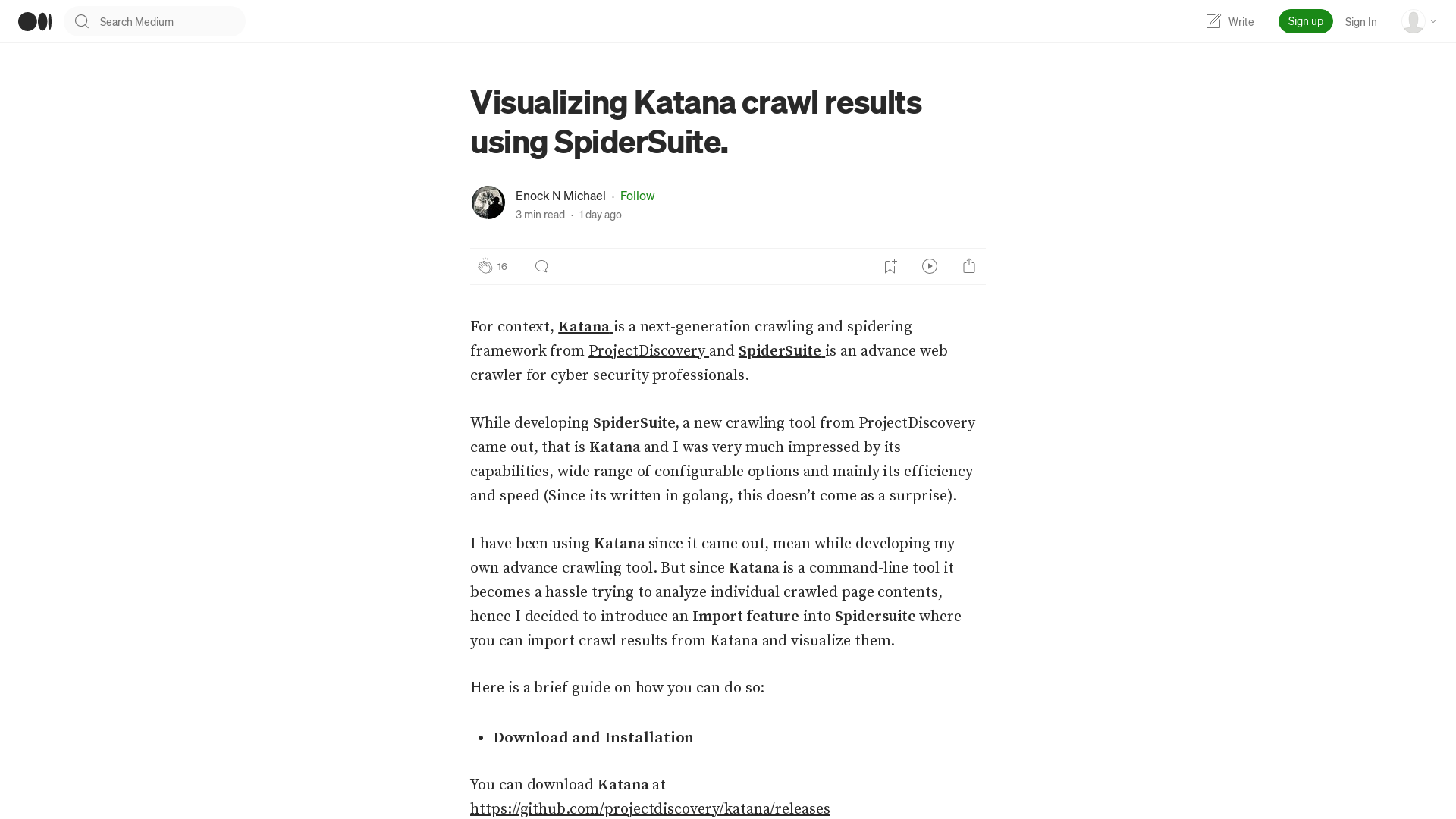 Visualizing Katana crawl results using SpiderSuite. | by Enock N Michael | May, 2023 | Medium