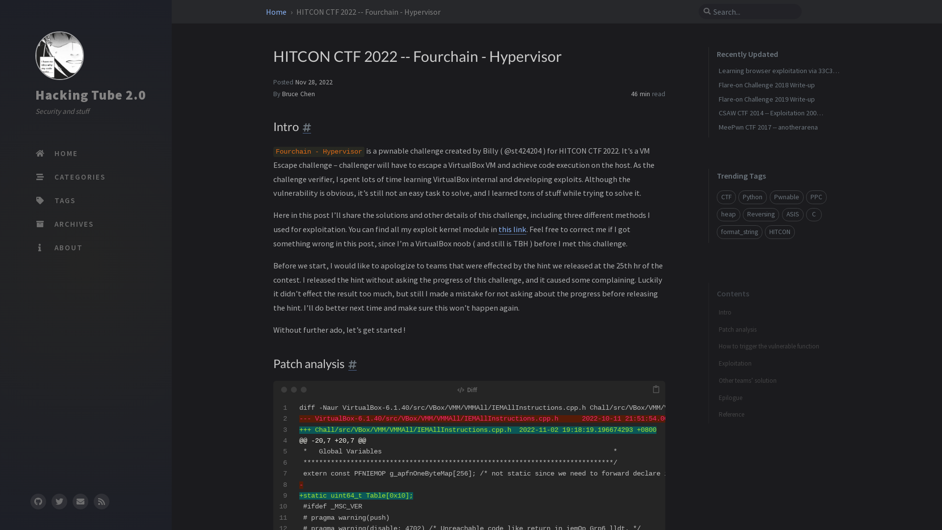 HITCON CTF 2022 -- Fourchain - Hypervisor | Hacking Tube 2.0