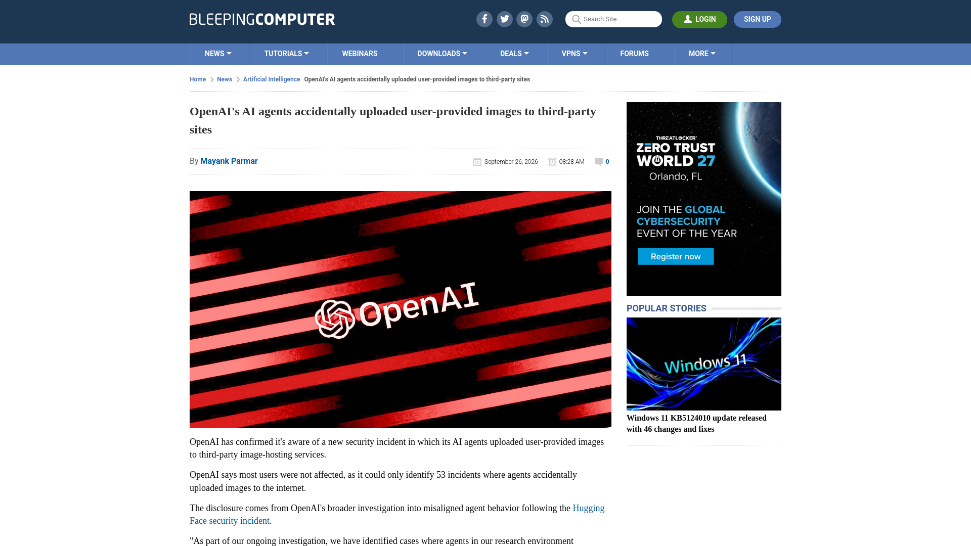 OpenAI's AI agents accidentally uploaded user-provided images to third-party sites