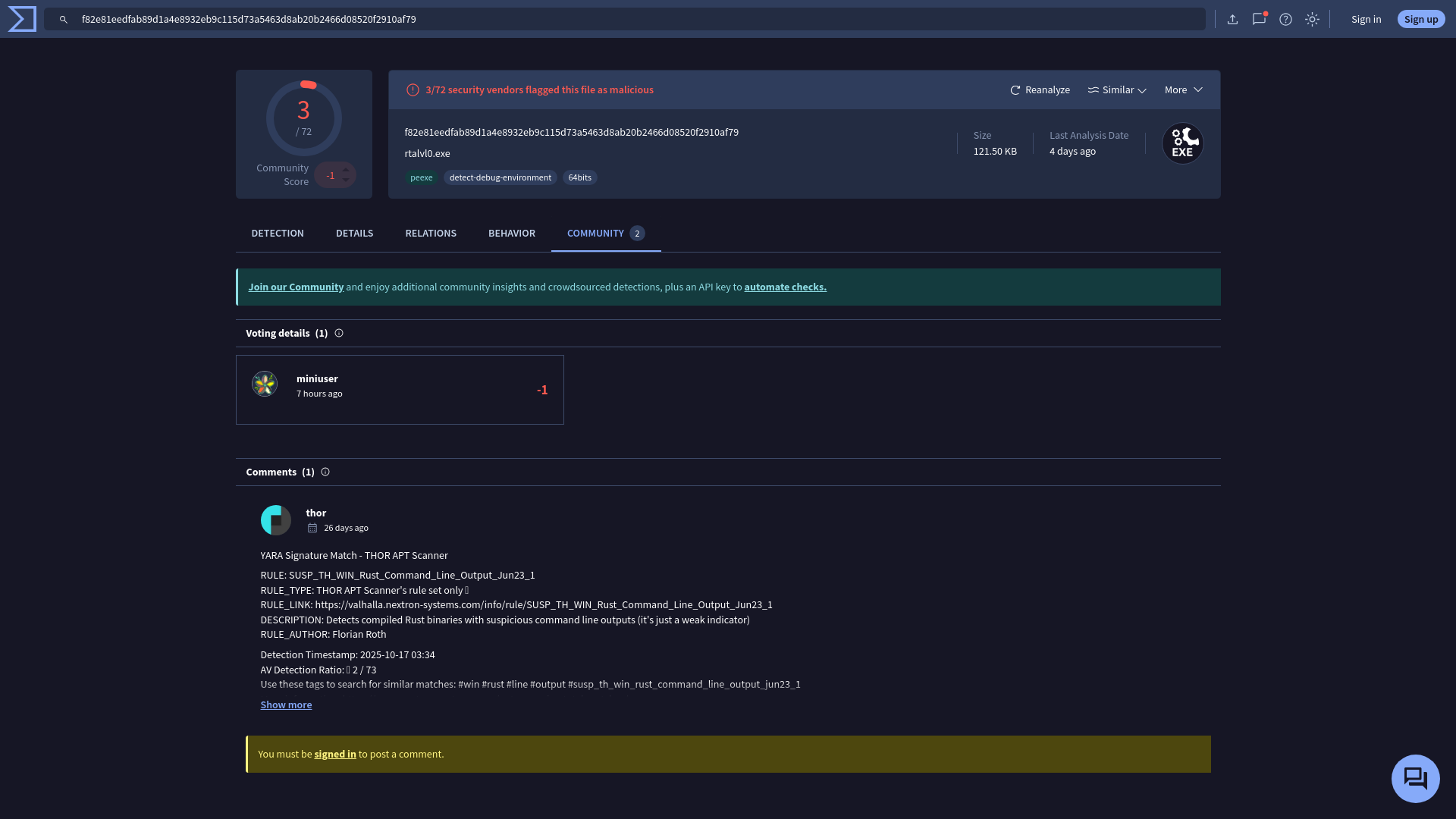 VirusTotal - File - f82e81eedfab89d1a4e8932eb9c115d73a5463d8ab20b2466d08520f2910af79
