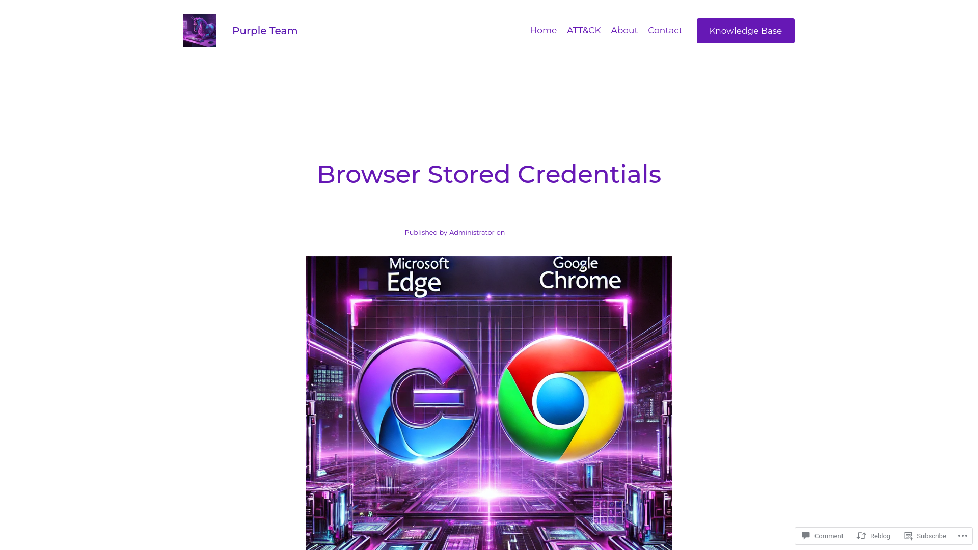 Browser Stored Credentials – Purple Team