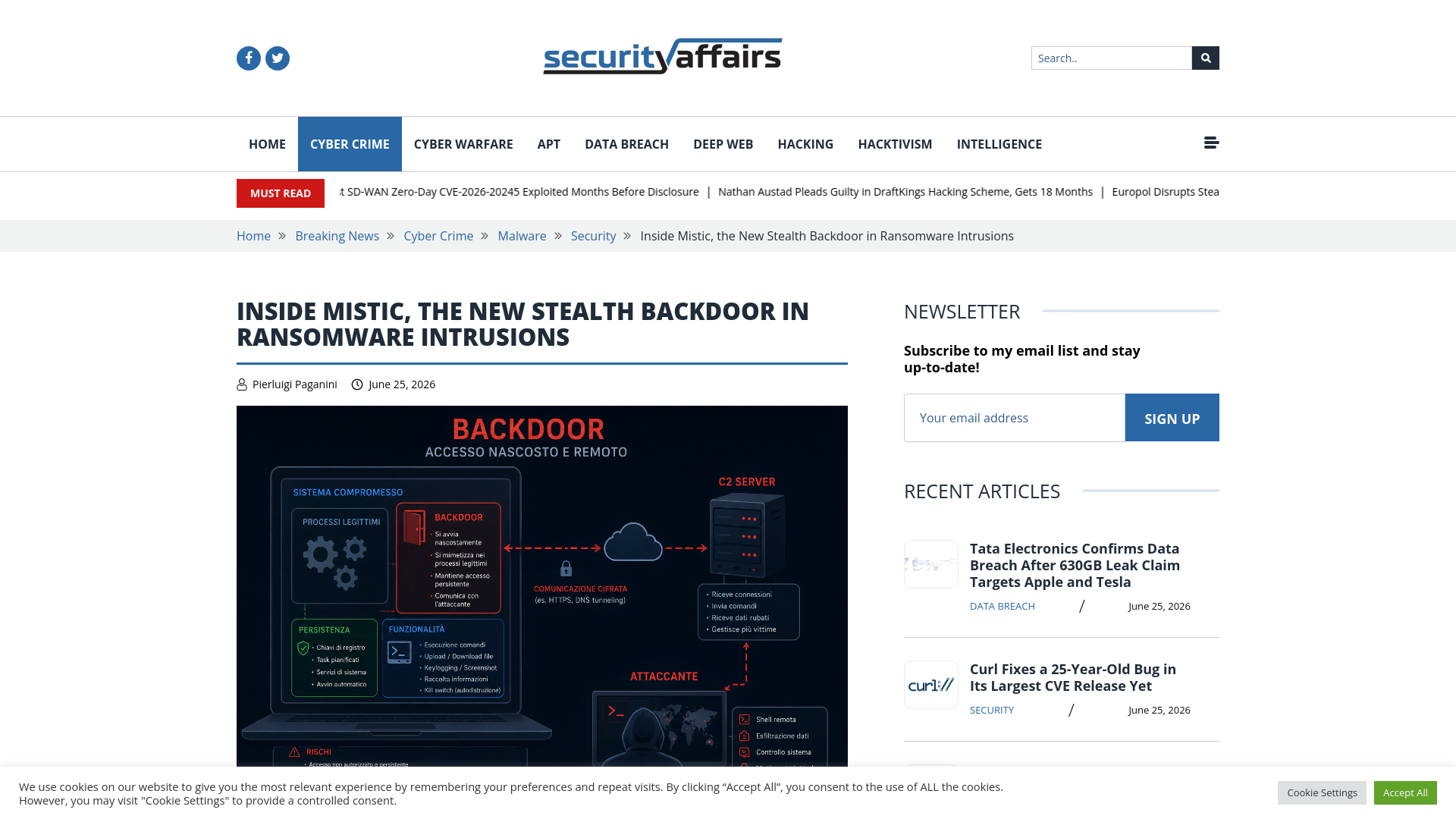 Inside Mistic, the New Stealth Backdoor in Ransomware Intrusions